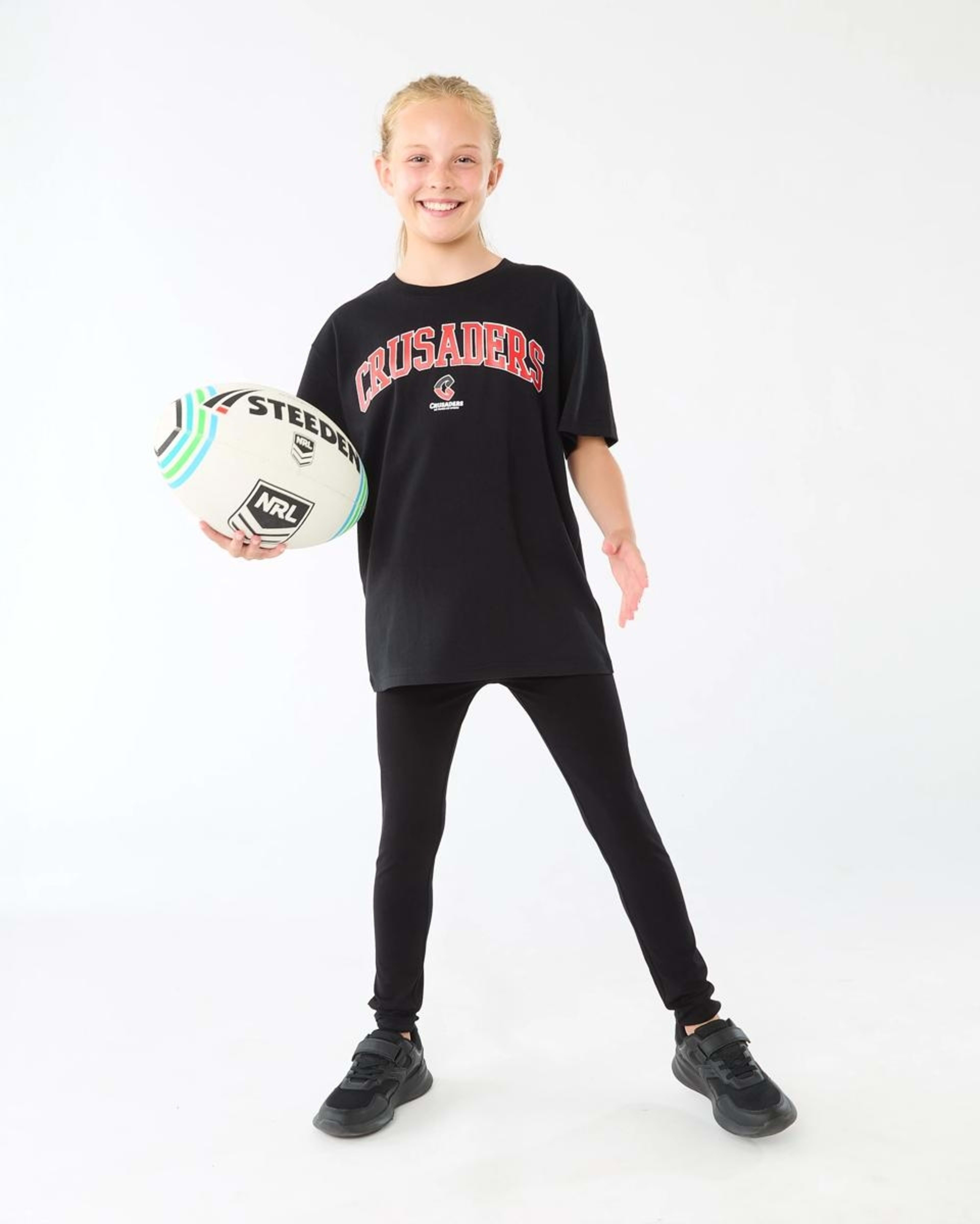 6 Official Super Rugby Youth Jersey T-shirt Crusaders, 6 of 6