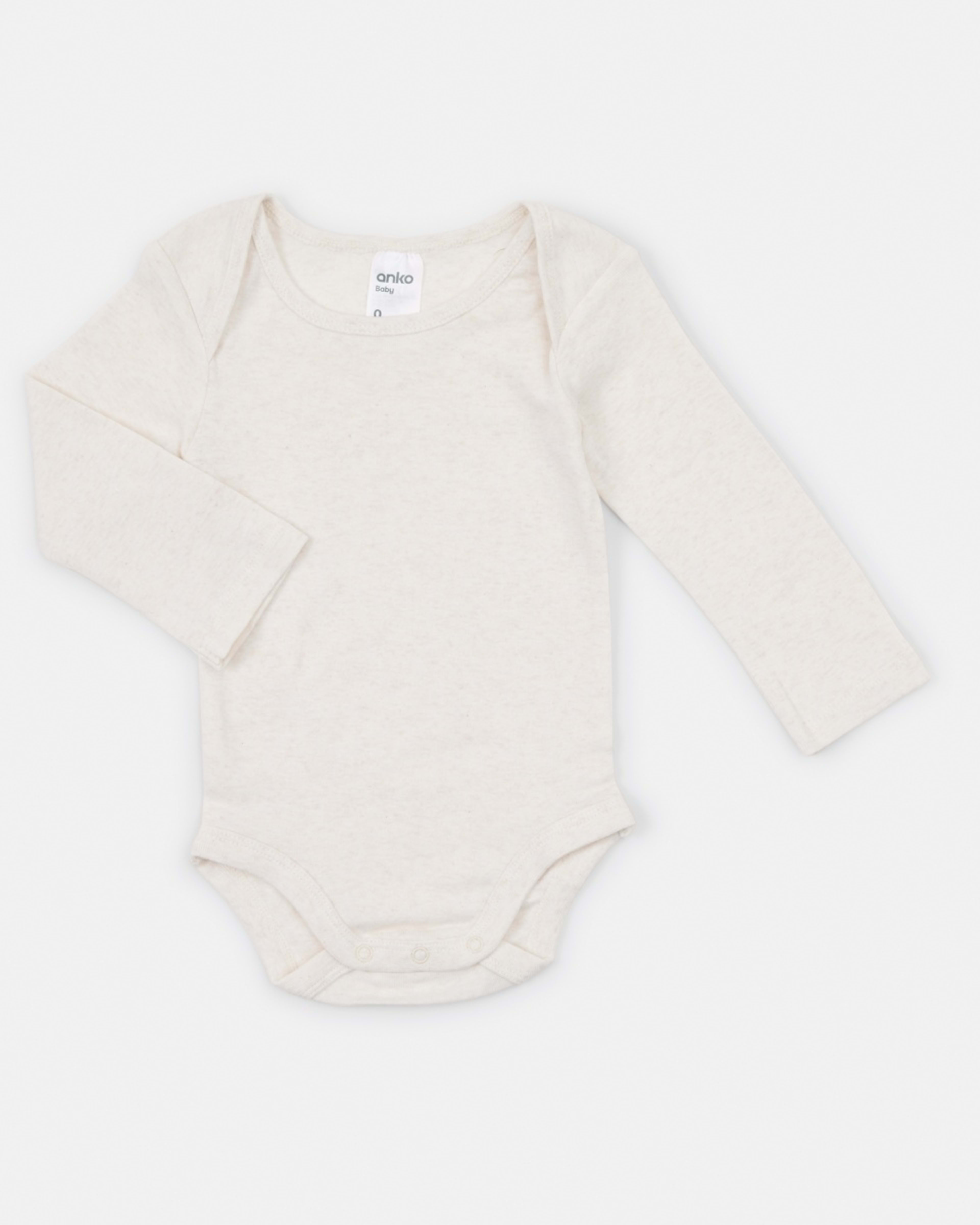 4 5 Pack Long Sleeve Bodysuits Neutral 5pk, 4 of 8
