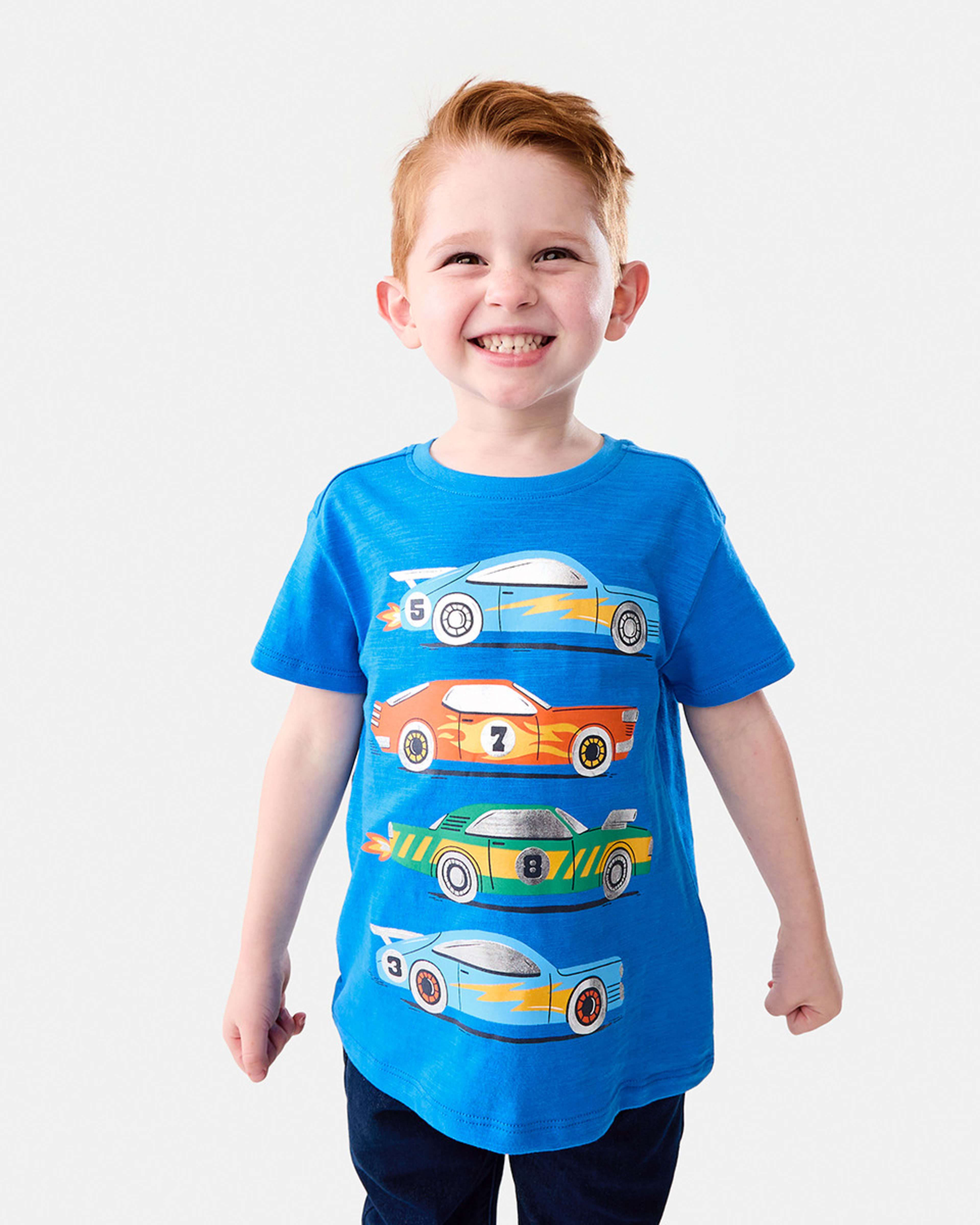 1 Foil Print T-shirt Frn Car, 1 of 8