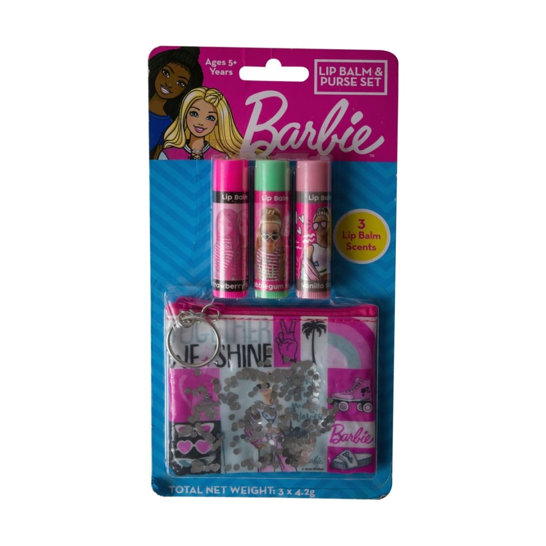 Barbie Lip Balm and Purse Set Kmart