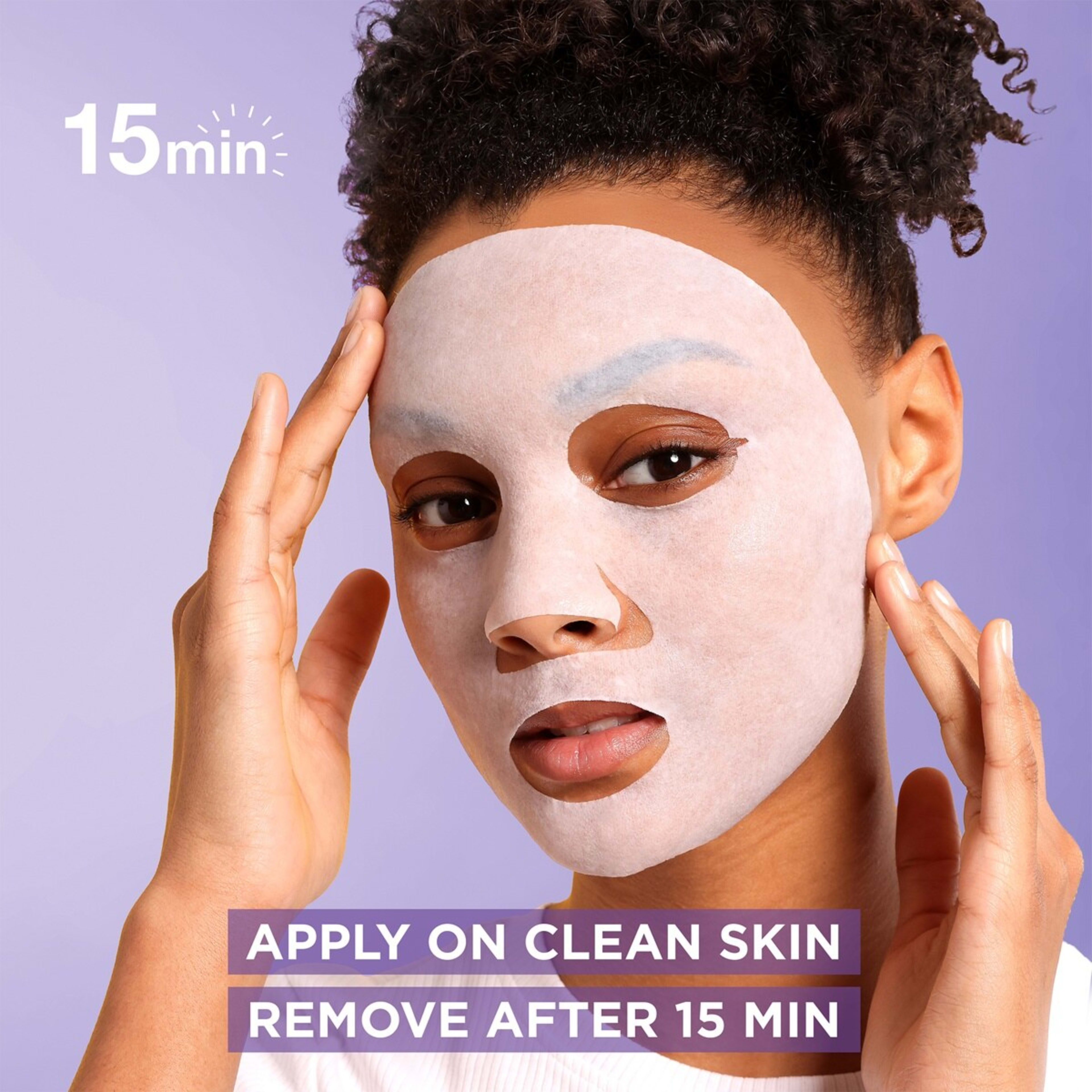 5 Garnier SkinActive Smoothing Serum Mask 28g - Glycerin, Pro-Retinol and Acai Extract, 5 of 9
