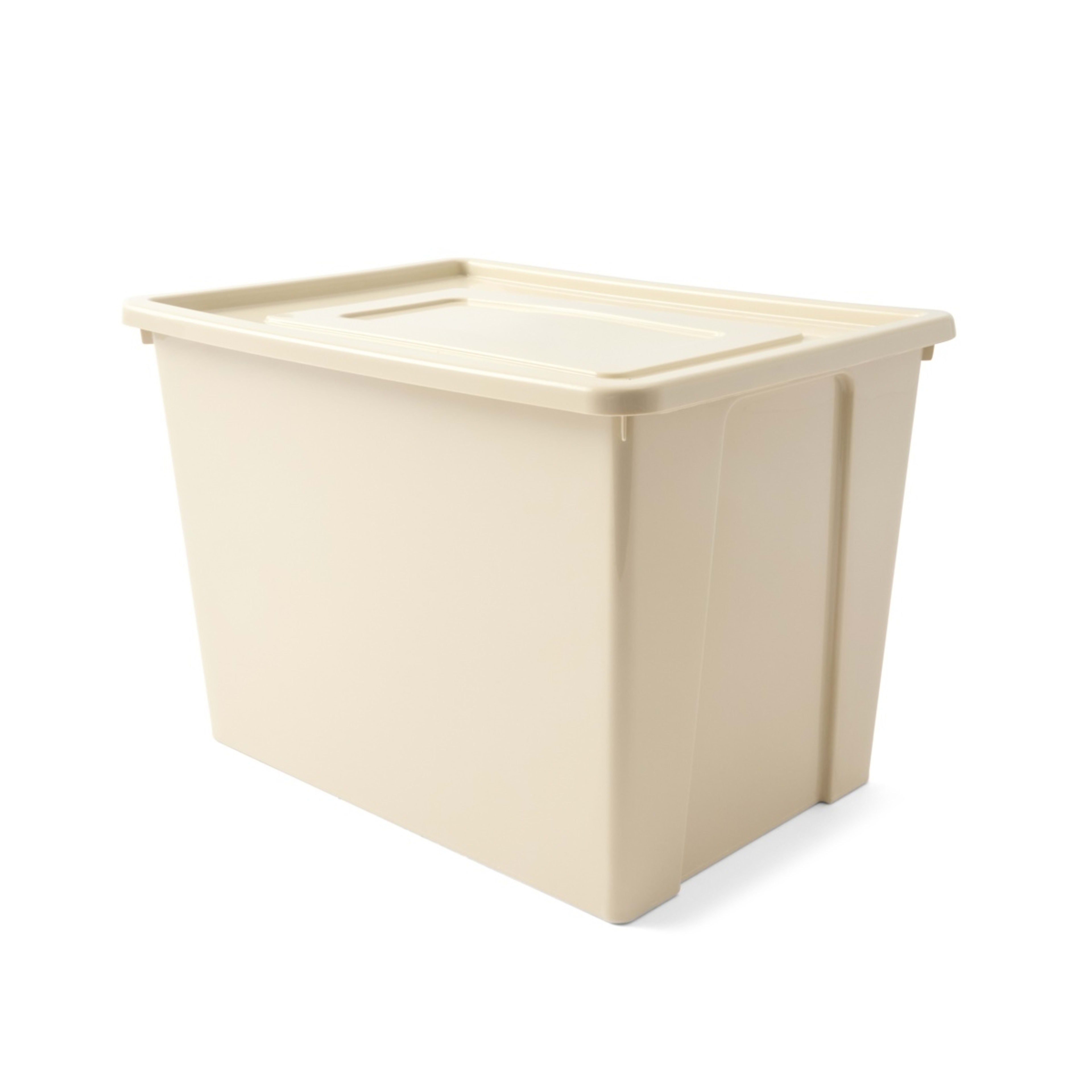 3 3 Pack 20L Storage Boxes - Beige, 3 of 10