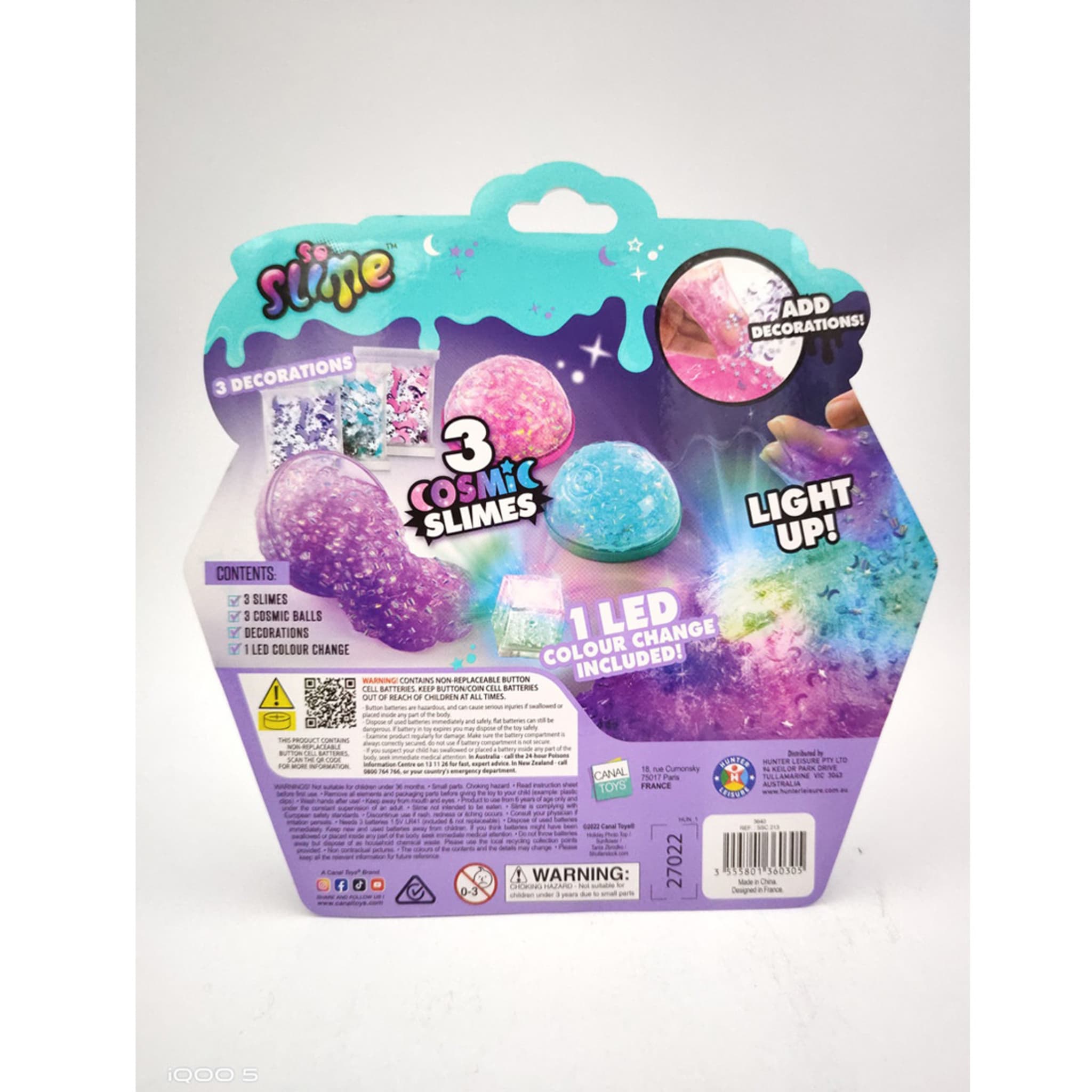 3 Pack So Slime LightUp Cosmic Slime Kit Kmart