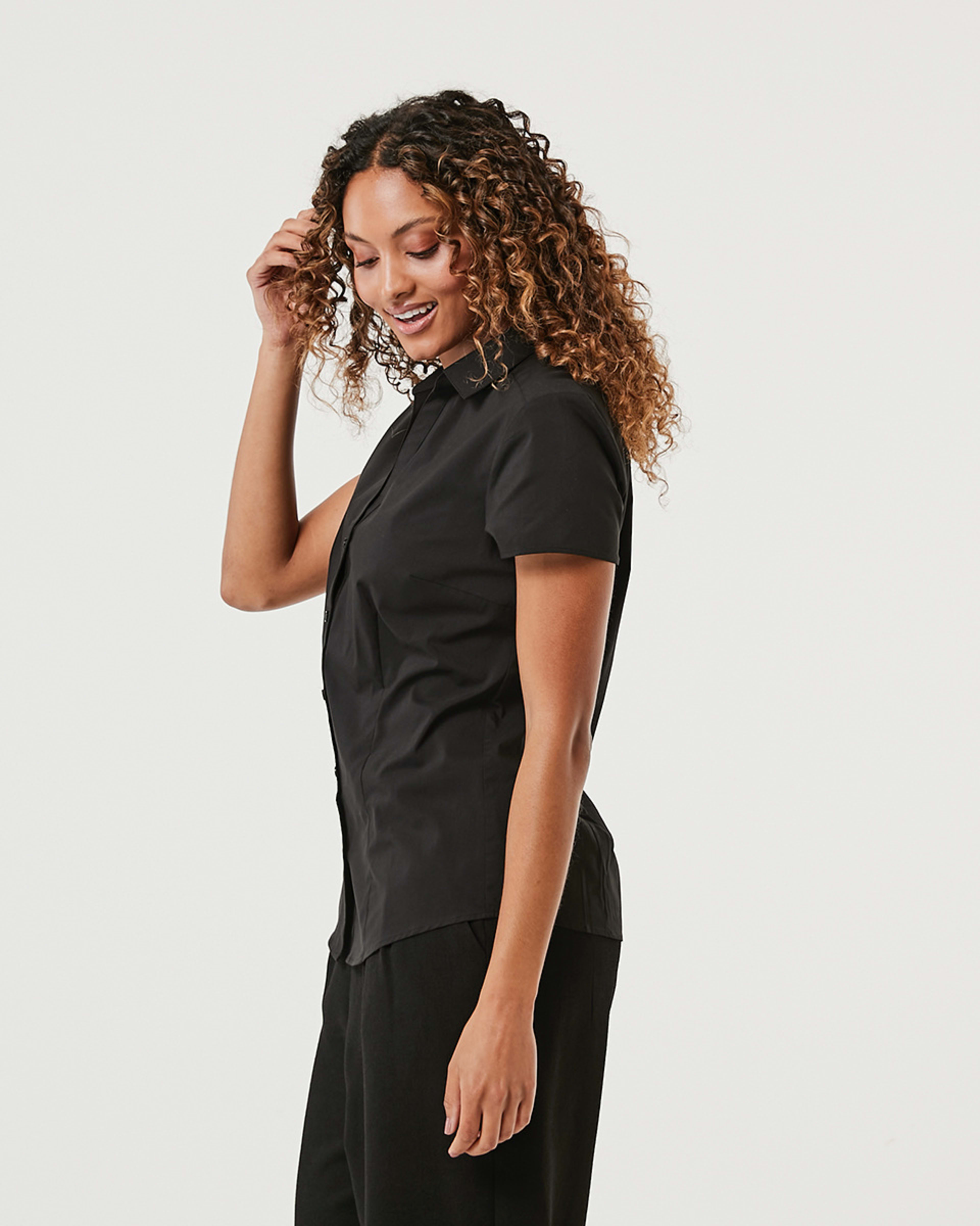 5 Short Sleeve Work Shirt Black, 5 of 8