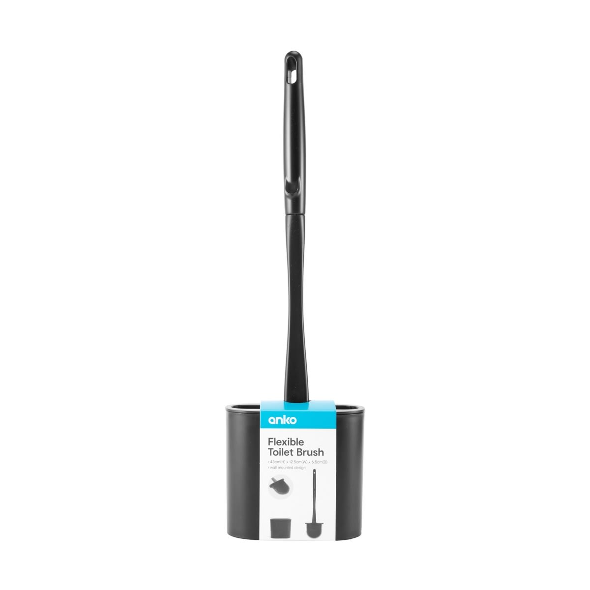 Flexible Toilet Brush - Black - Kmart NZ