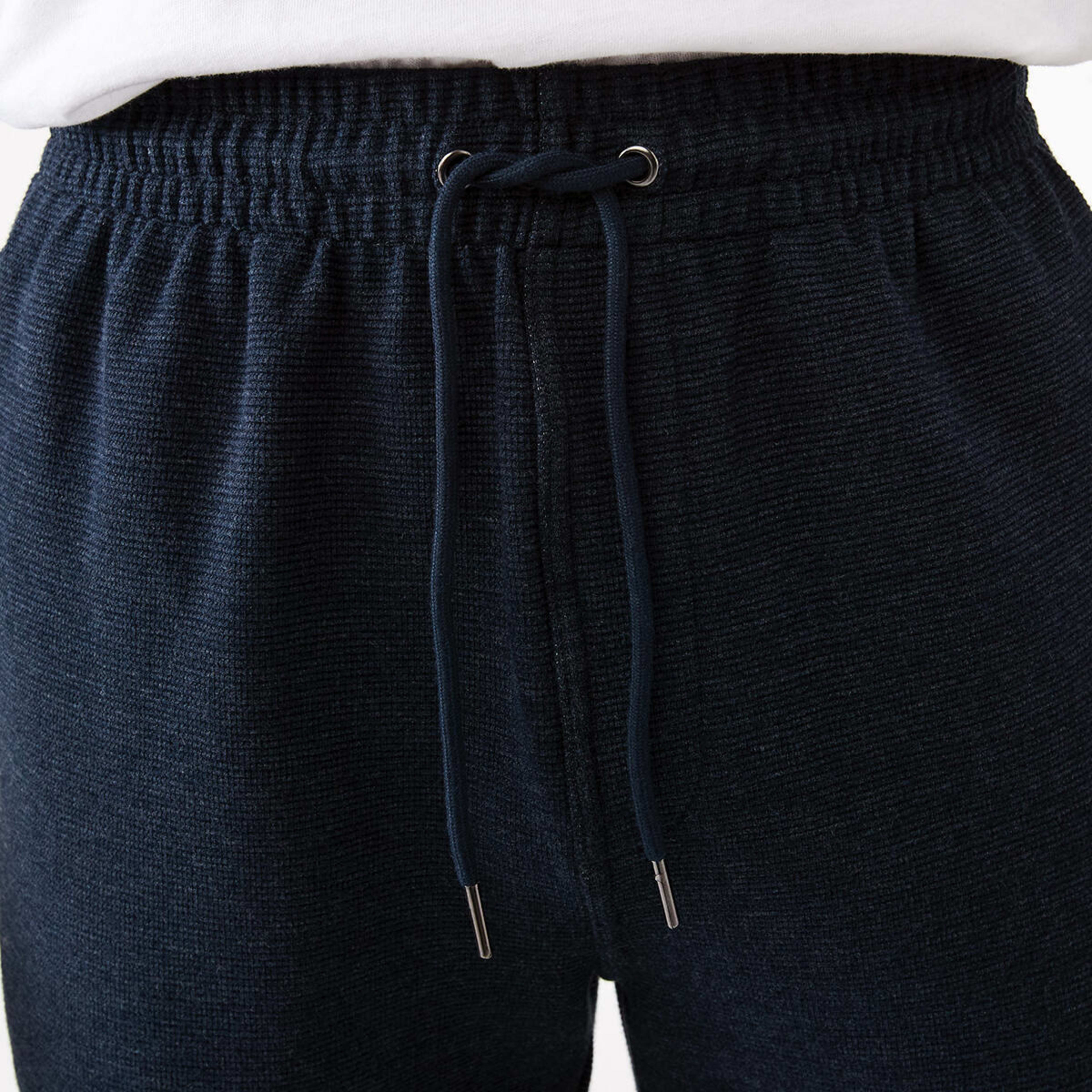 4 Textured Fleece Shorts Blu Marle, 4 of 6