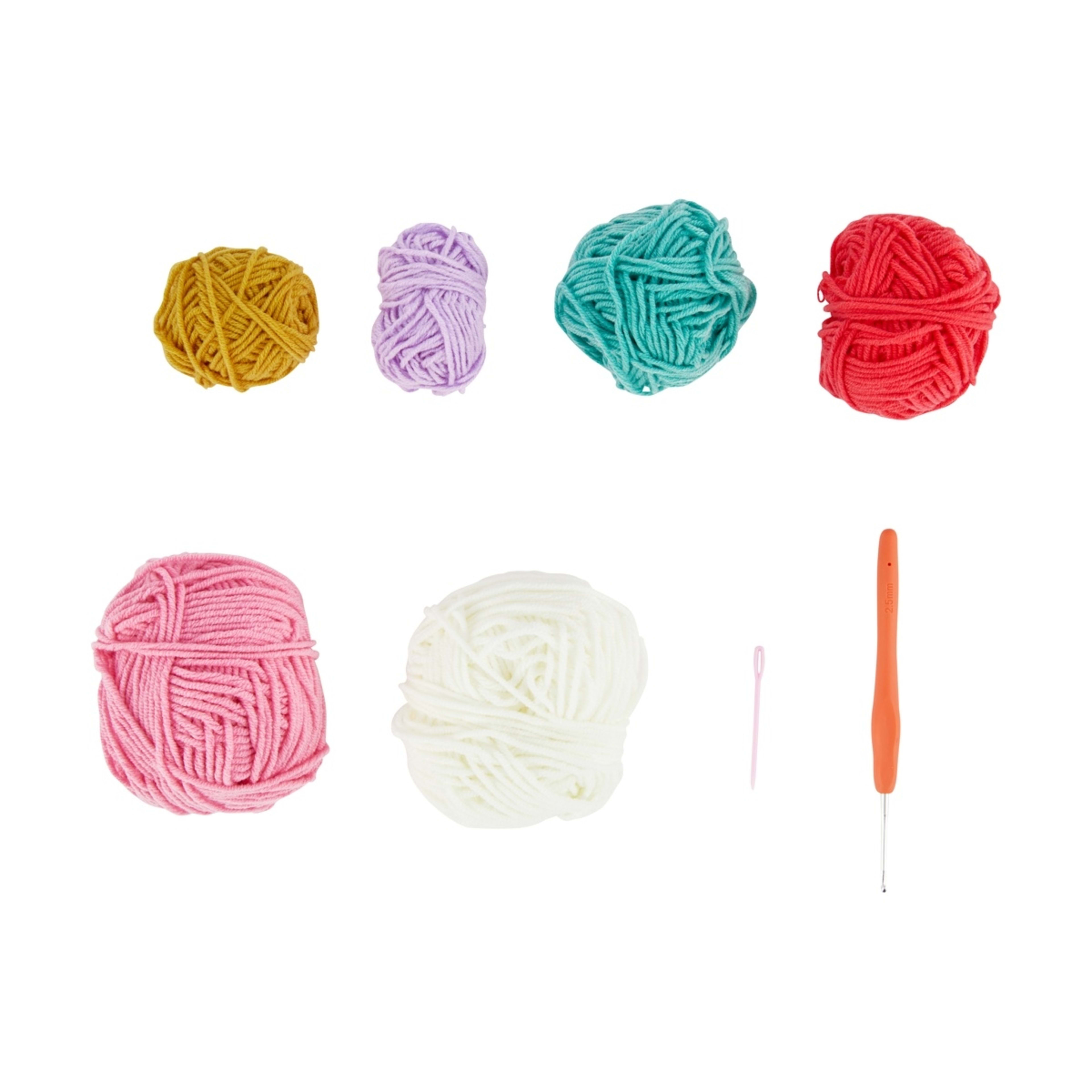 2 Crochet Coasters Craft Kit, 2 of 3