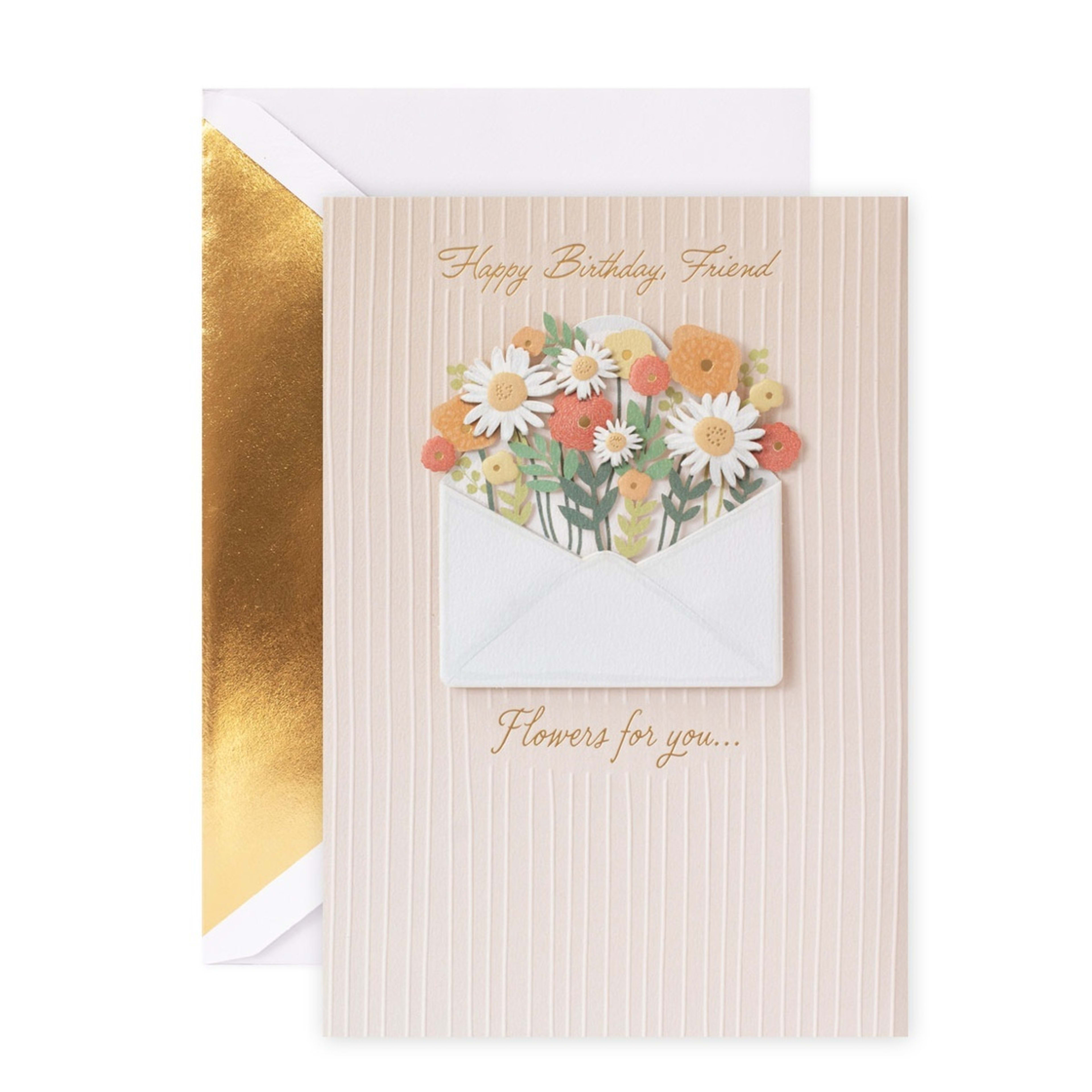 1 Hallmark Signature Birthday Card - Floral Wreath