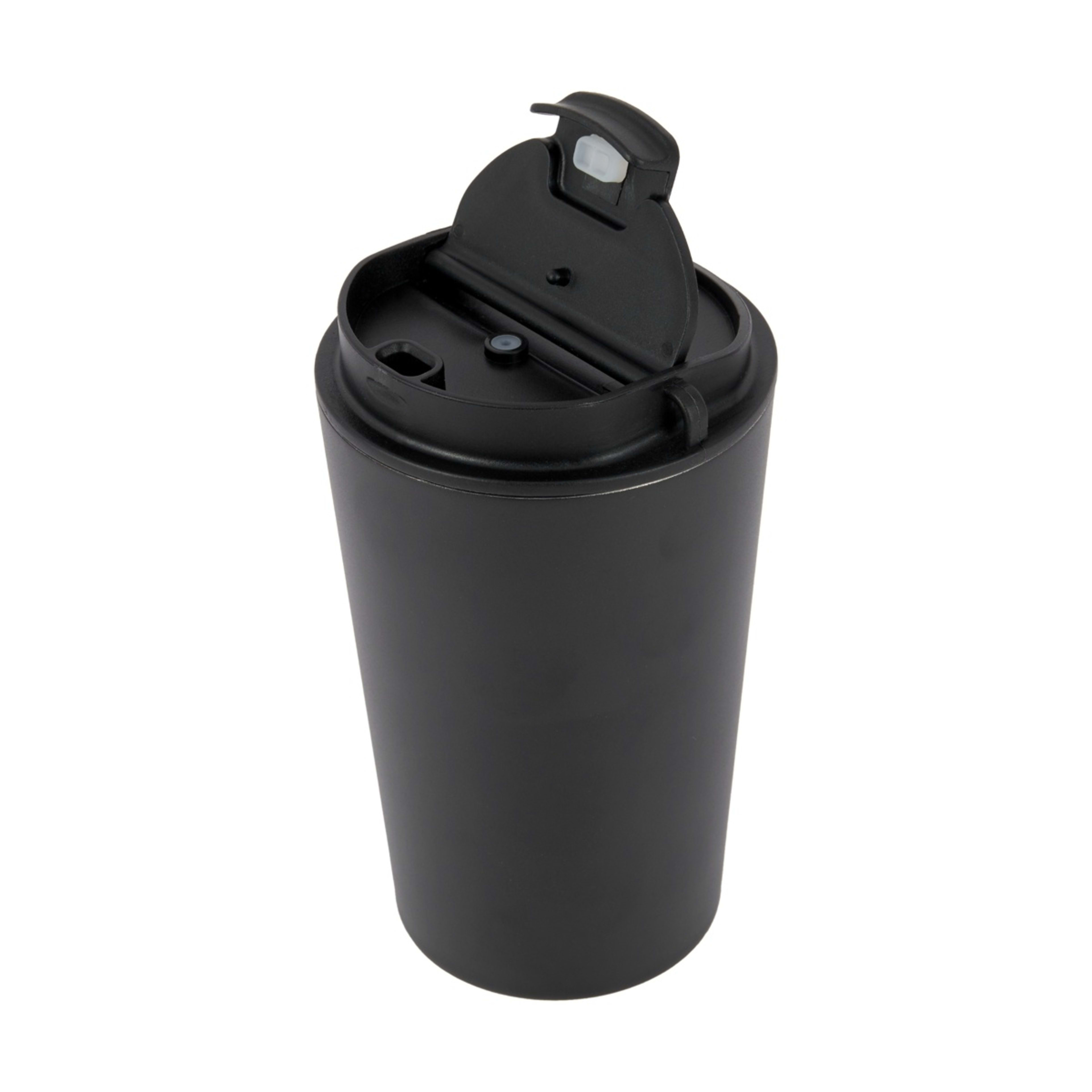 1 400ml Black Double Wall Coffee Cup, 1 of 7