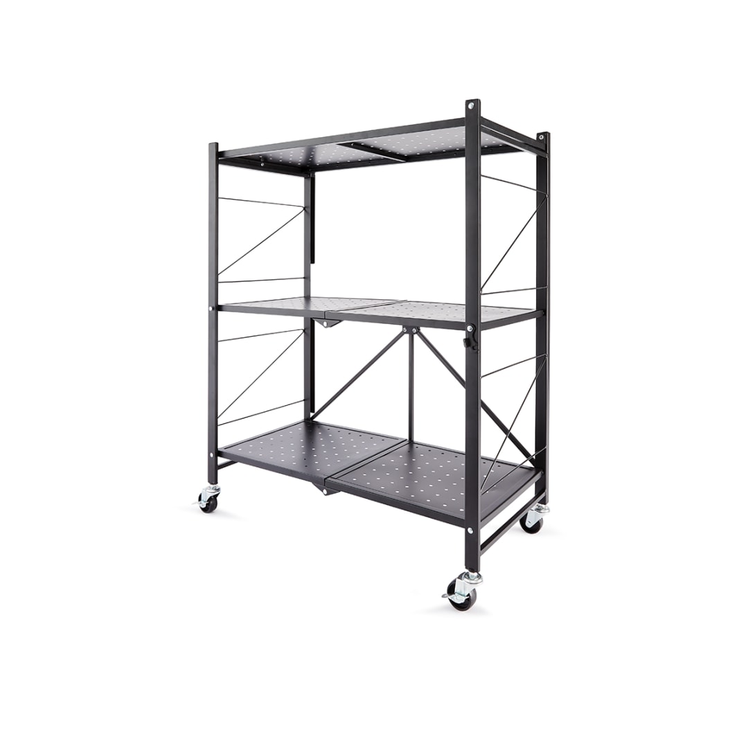 3 Tier Foldable Metal Shelf Kmart