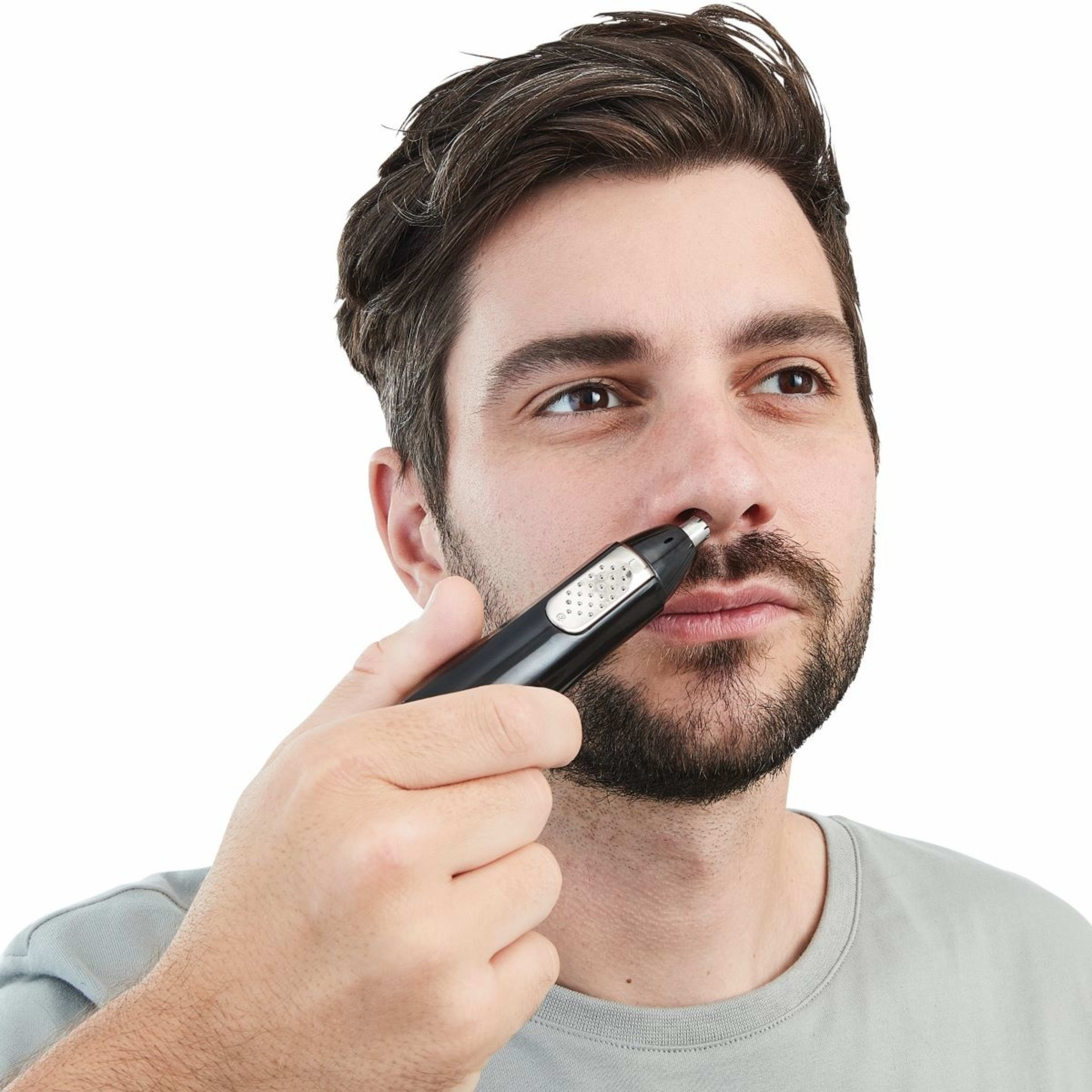 Nose and Eyebrow Trimmer Kit Black Kmart
