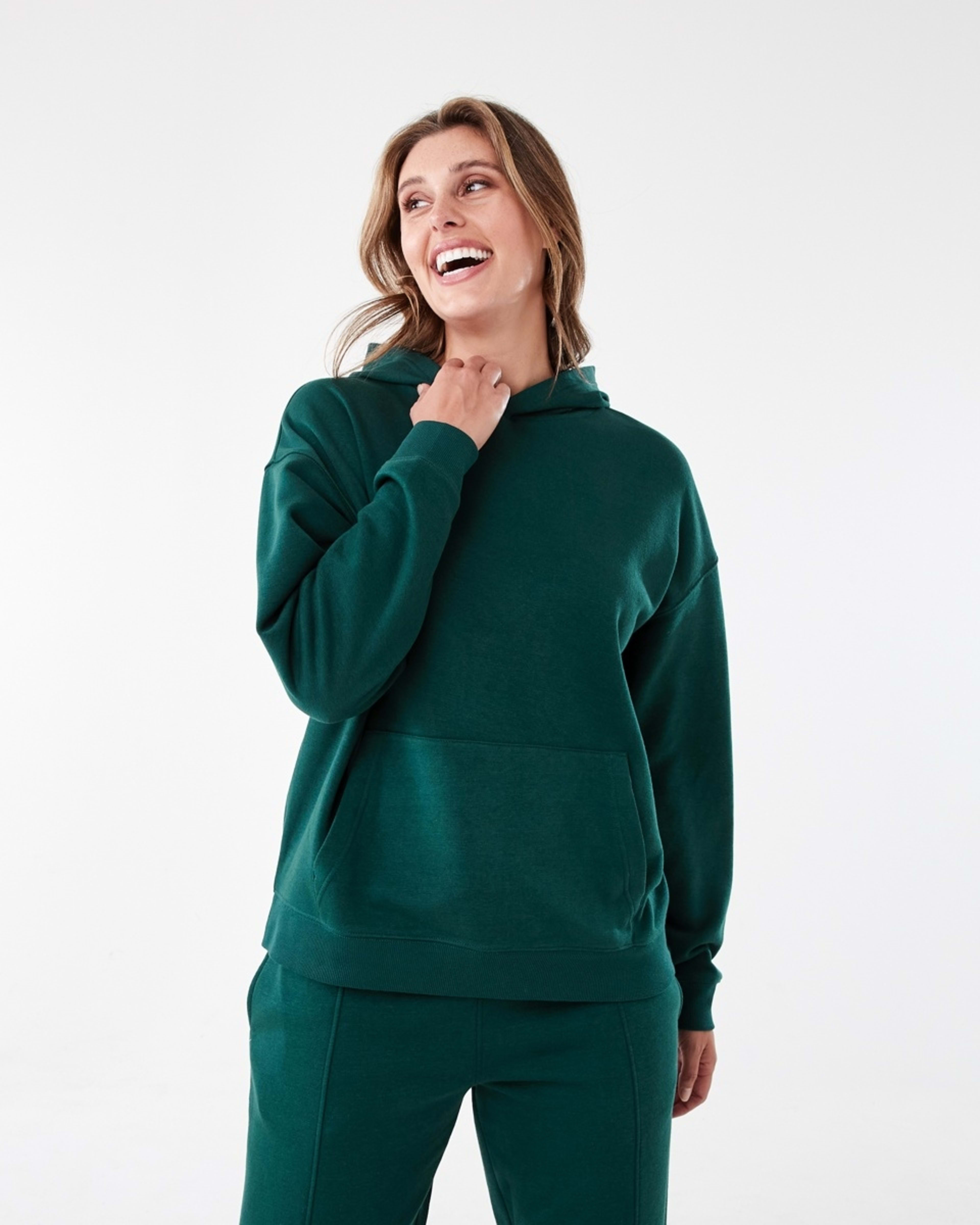 1 Active Womens Core Pop Over Hoodie YUCCA GREEN