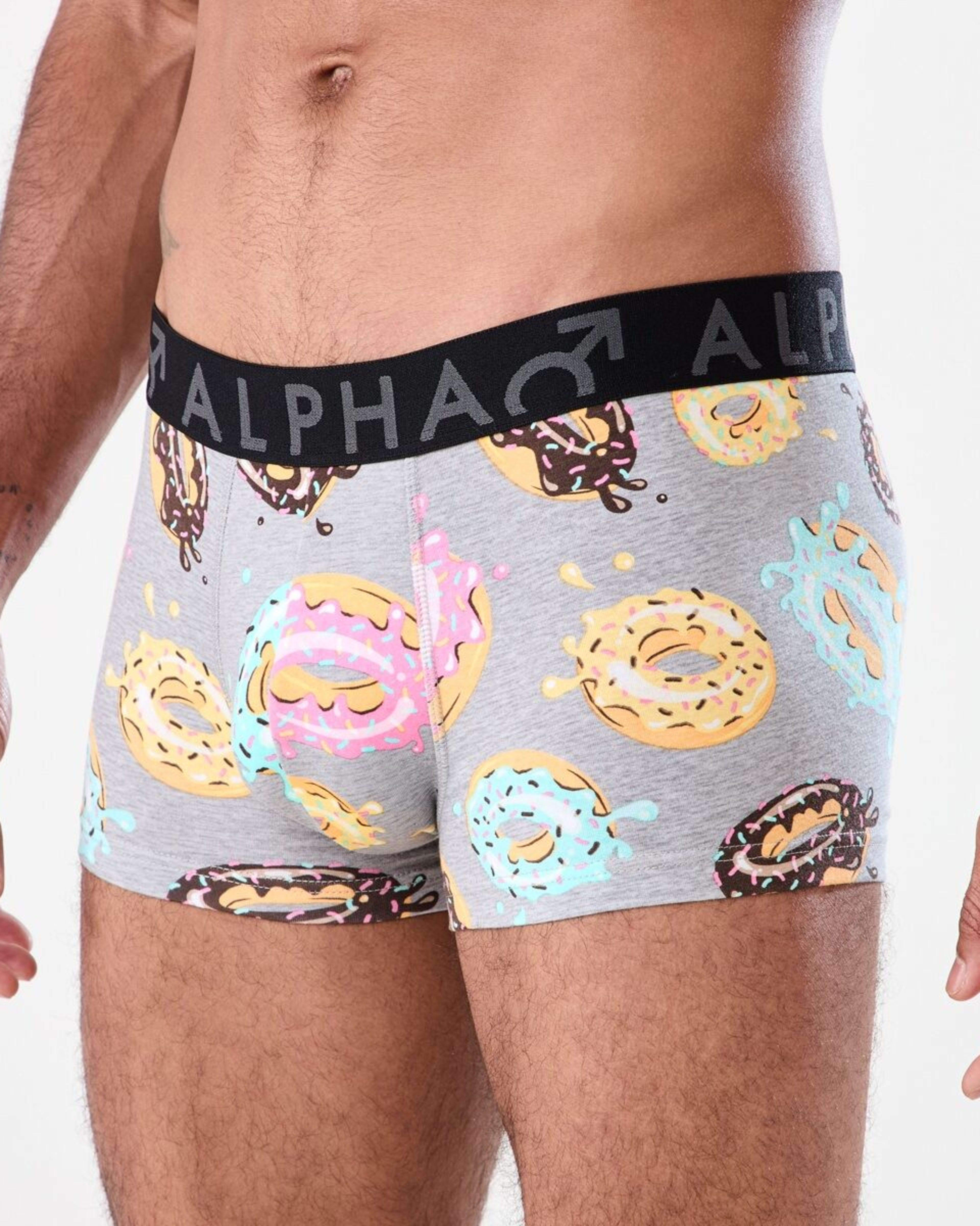 5 3 Pack Print Plain Trunks DONUT SPLATTER, 5 of 7