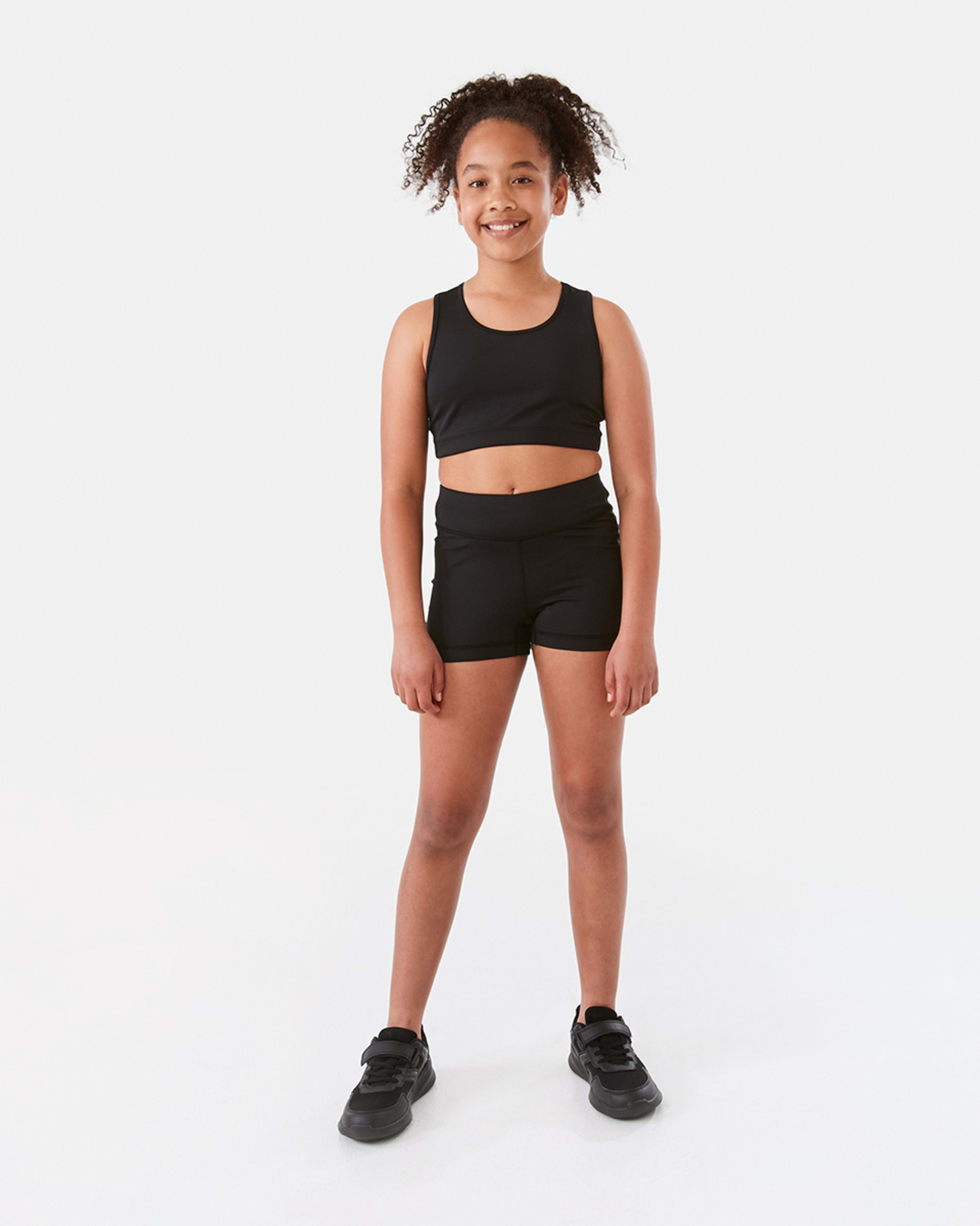 6 Active Kids Crop Top BLACK, 6 of 9