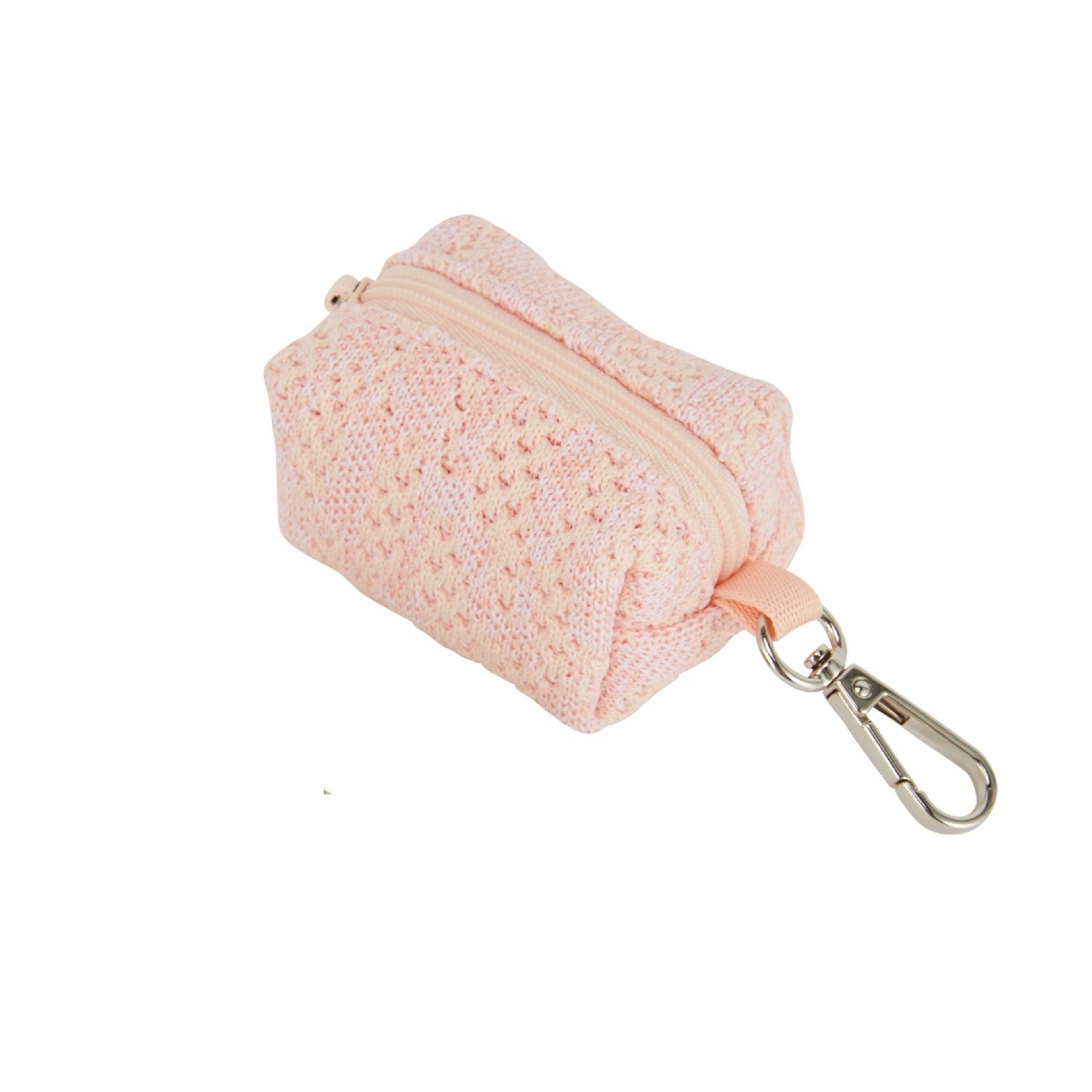 4 Pet Pink Knit Lead and Poo Bag Holder, 4 of 5