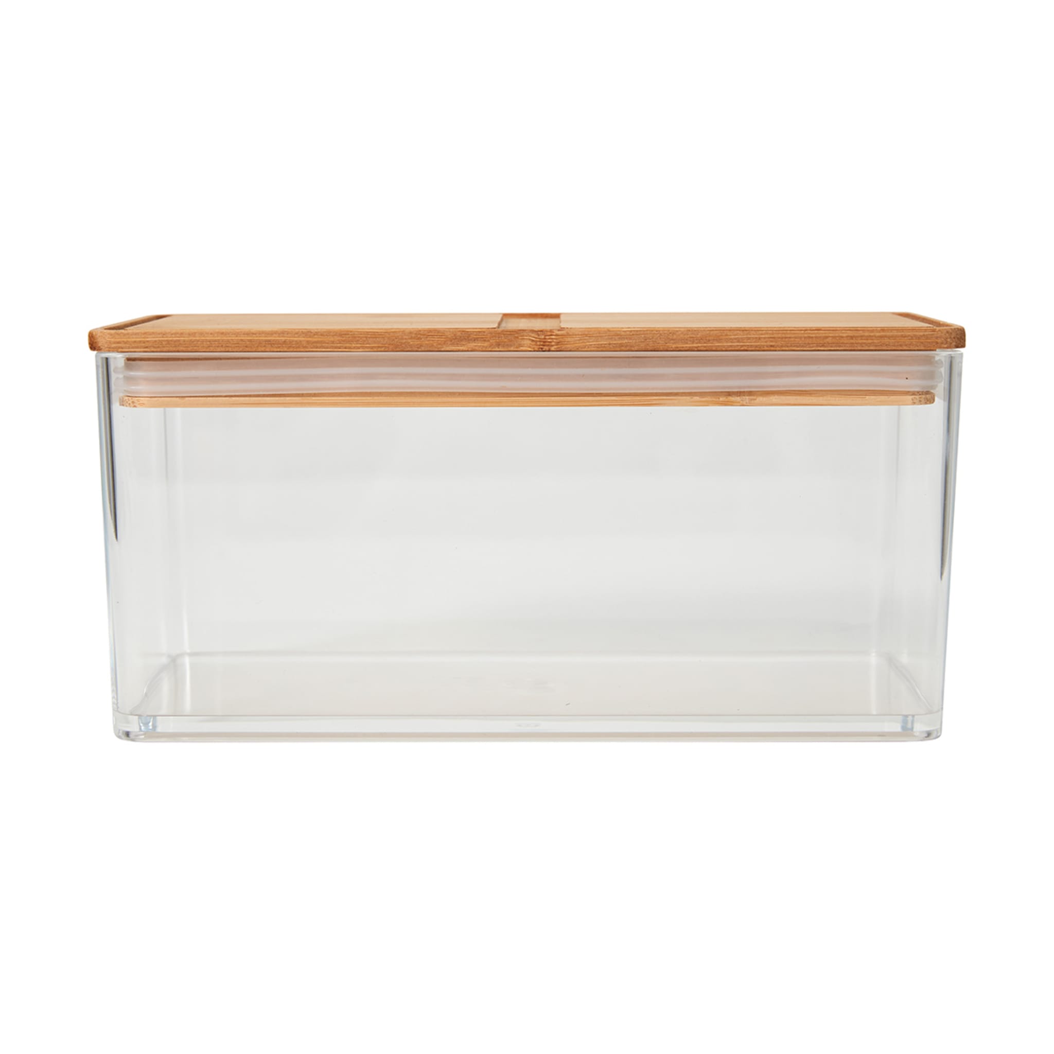 Wide Food Container with Bamboo Lid Kmart