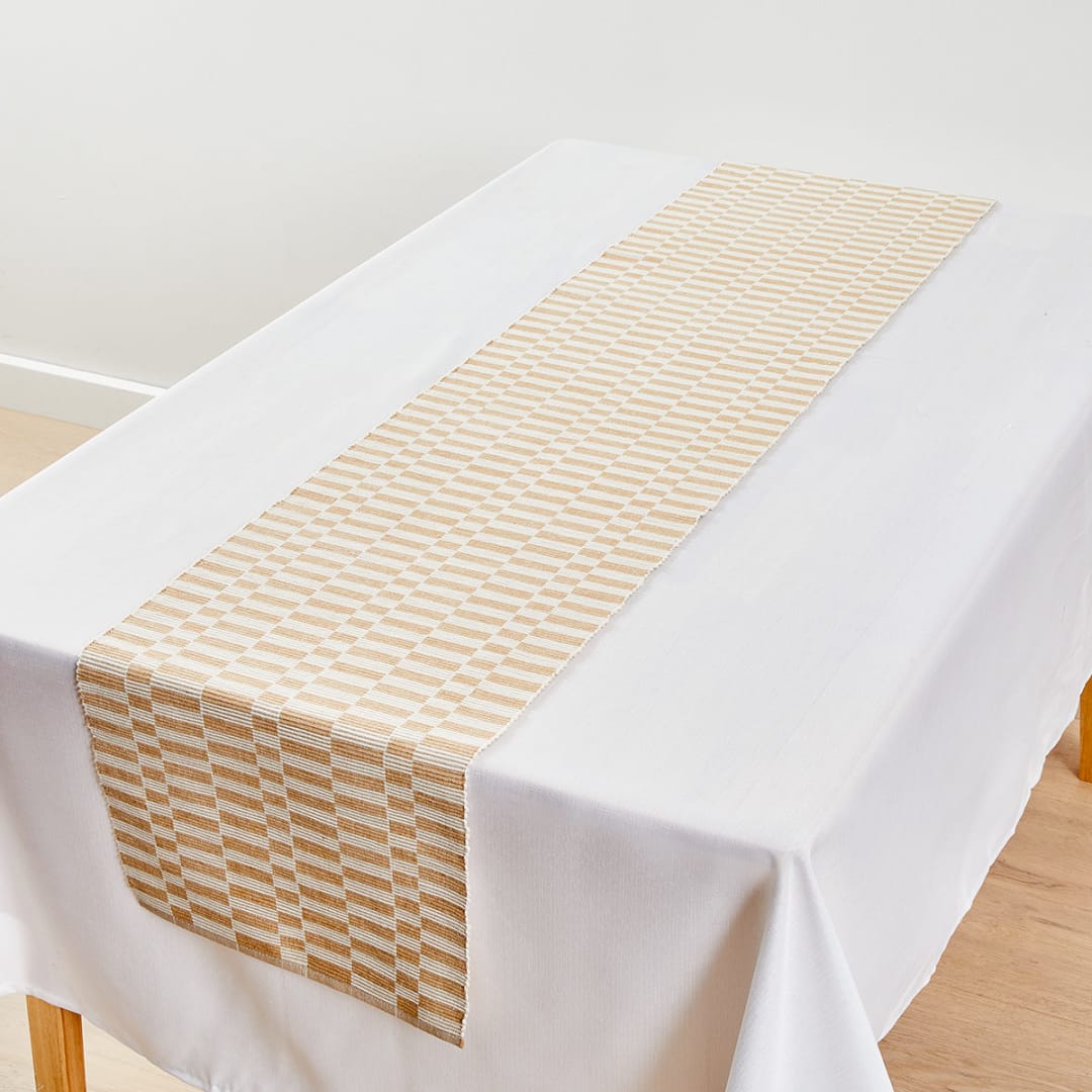 Check Ribbed Table Runner Kmart