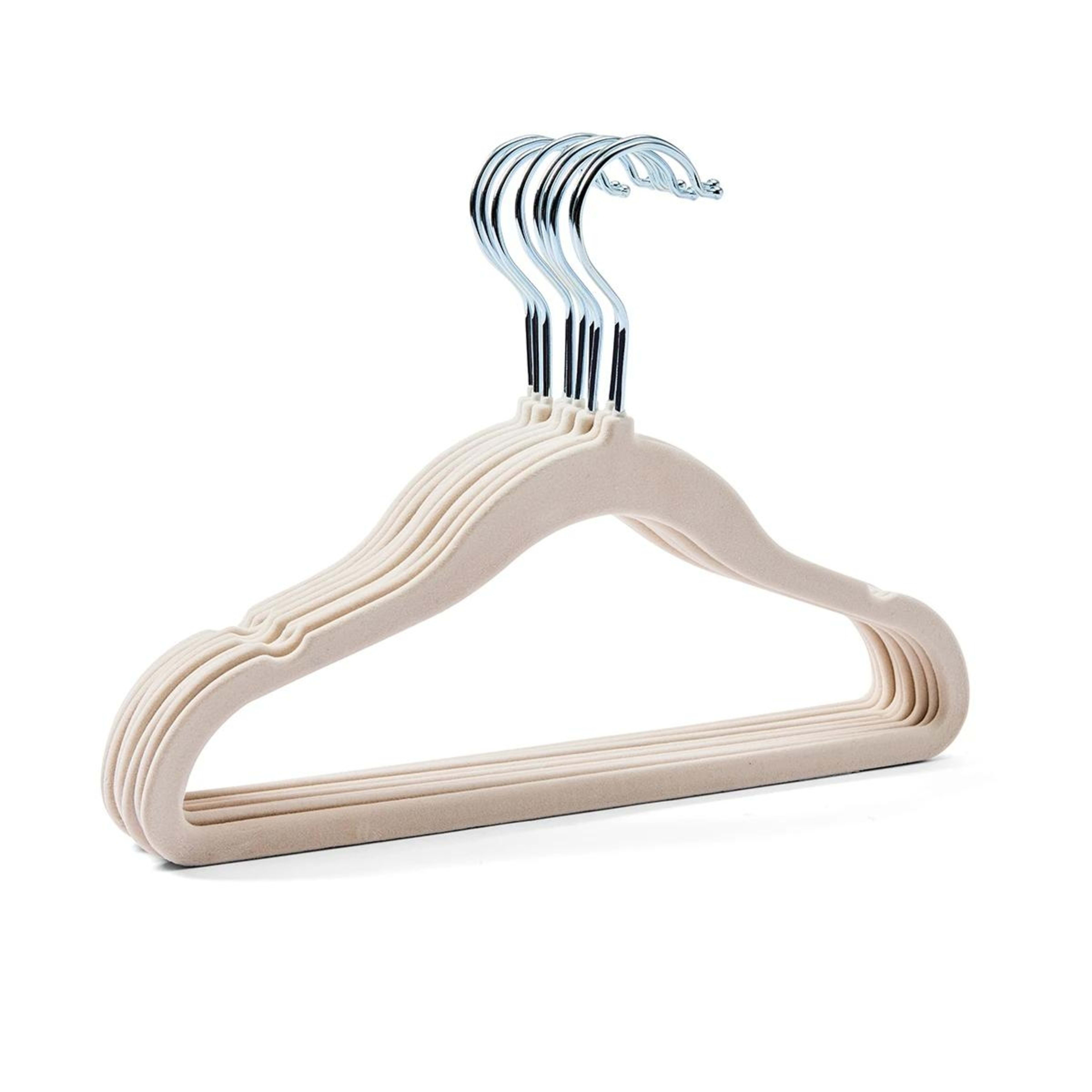 5 10 Pack Kids Flocked Hangers, 5 of 8