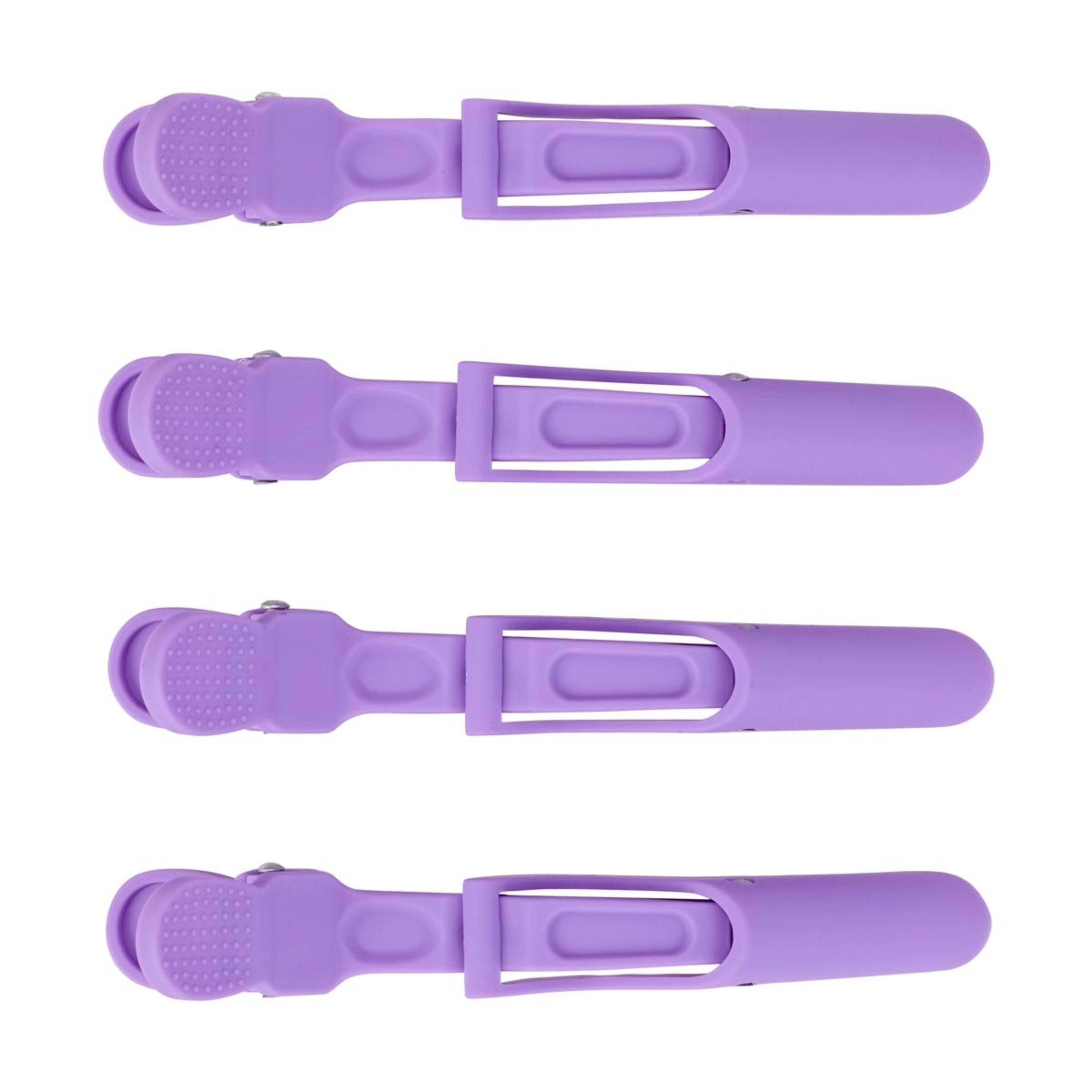 1 OXX Haircare 4 Pack Purple Hair Sectioning Clips