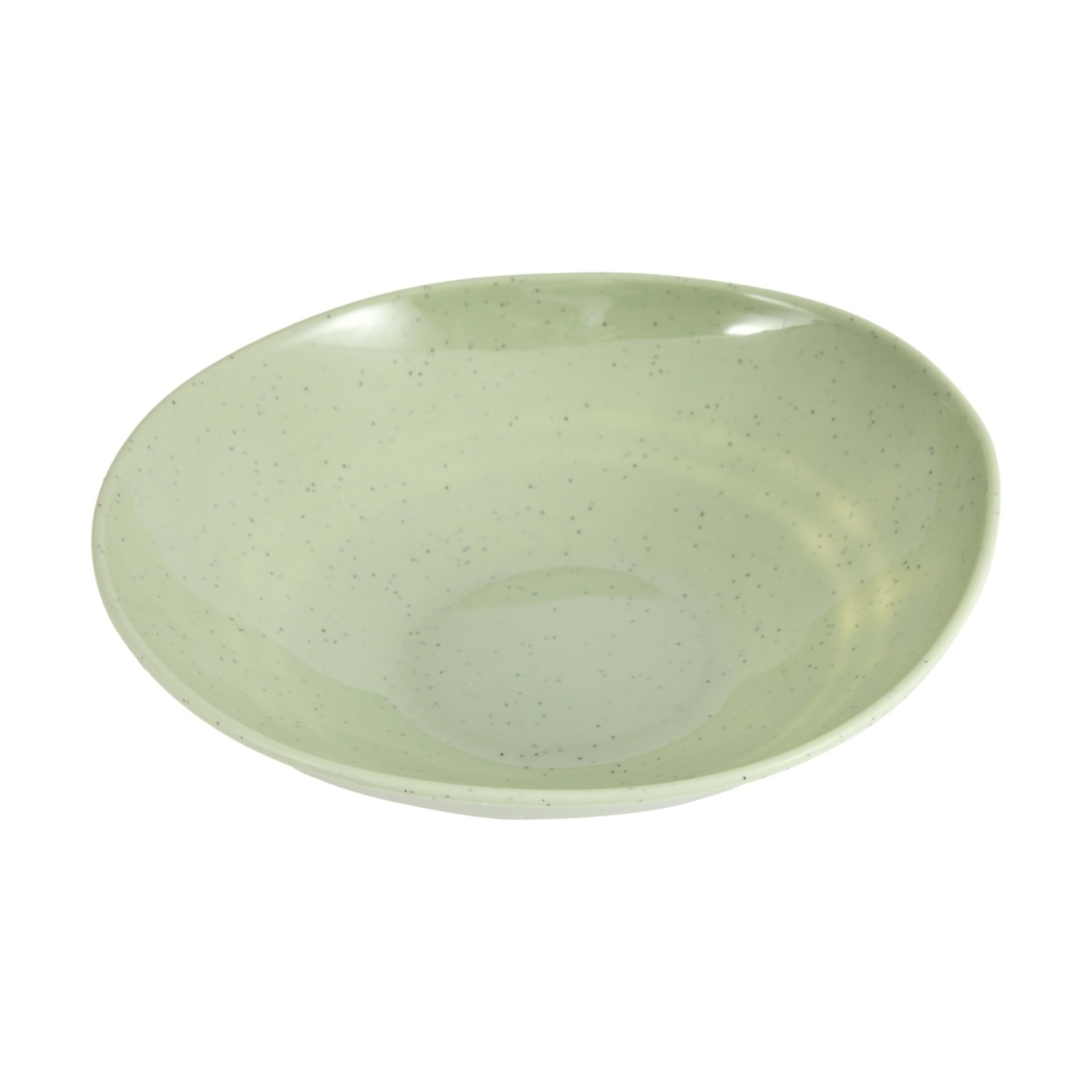 1 Green Glazed Look Salad Bowl
