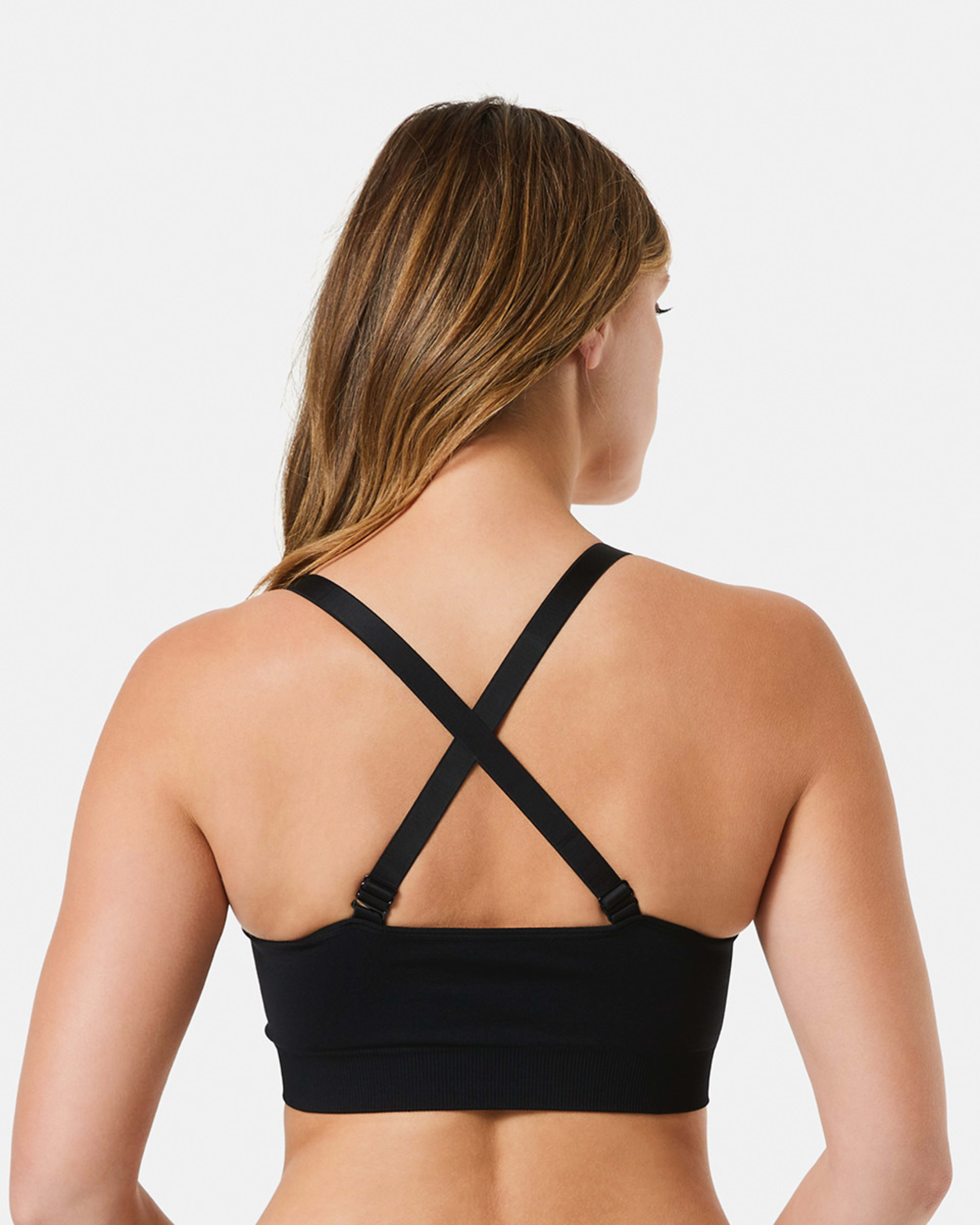 4 Medium Impact Sports Seamfree Crop Top Black, 4 of 8