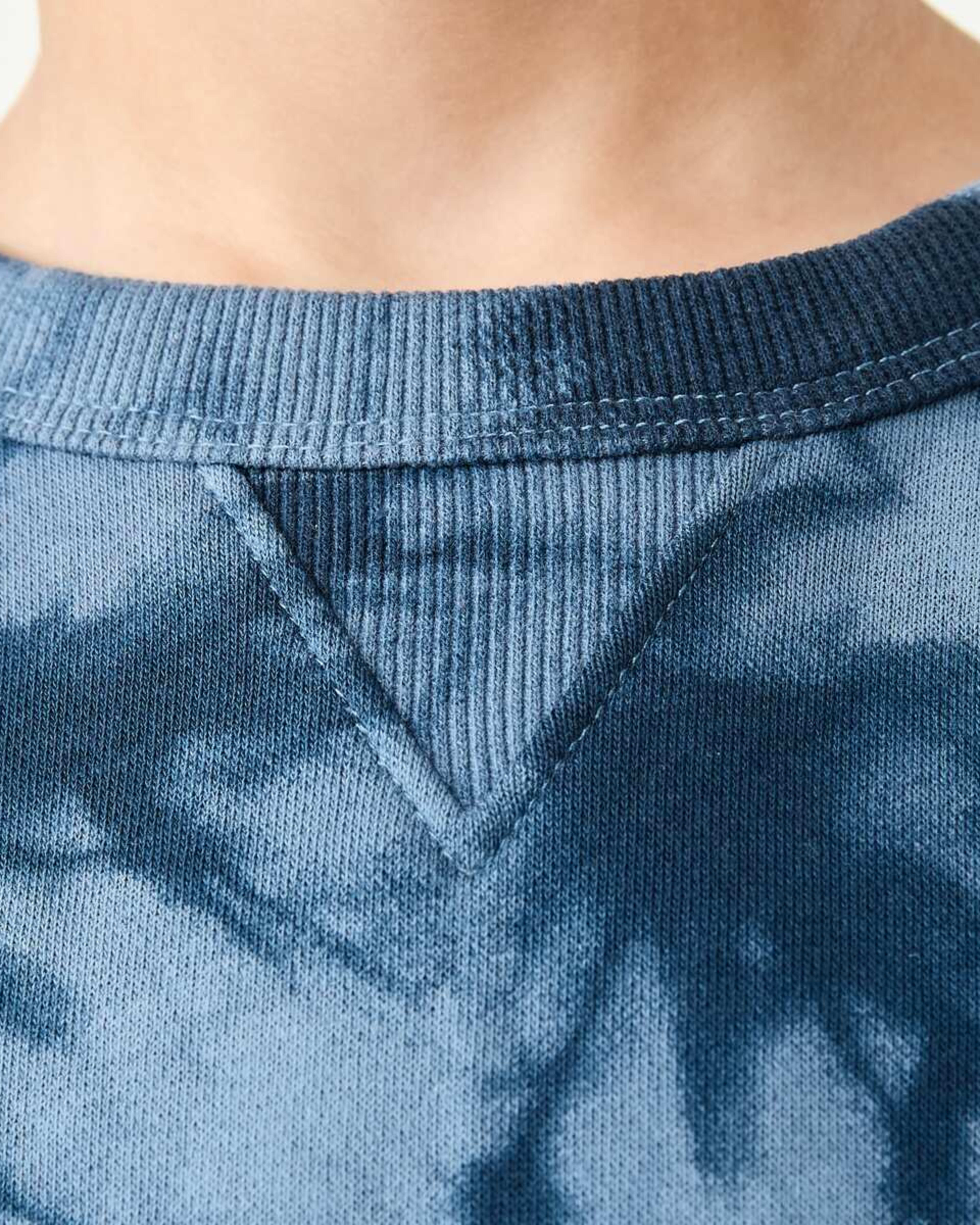 4 All Over Print Crew Neck Sweatshirt Blu Tiedye, 4 of 9