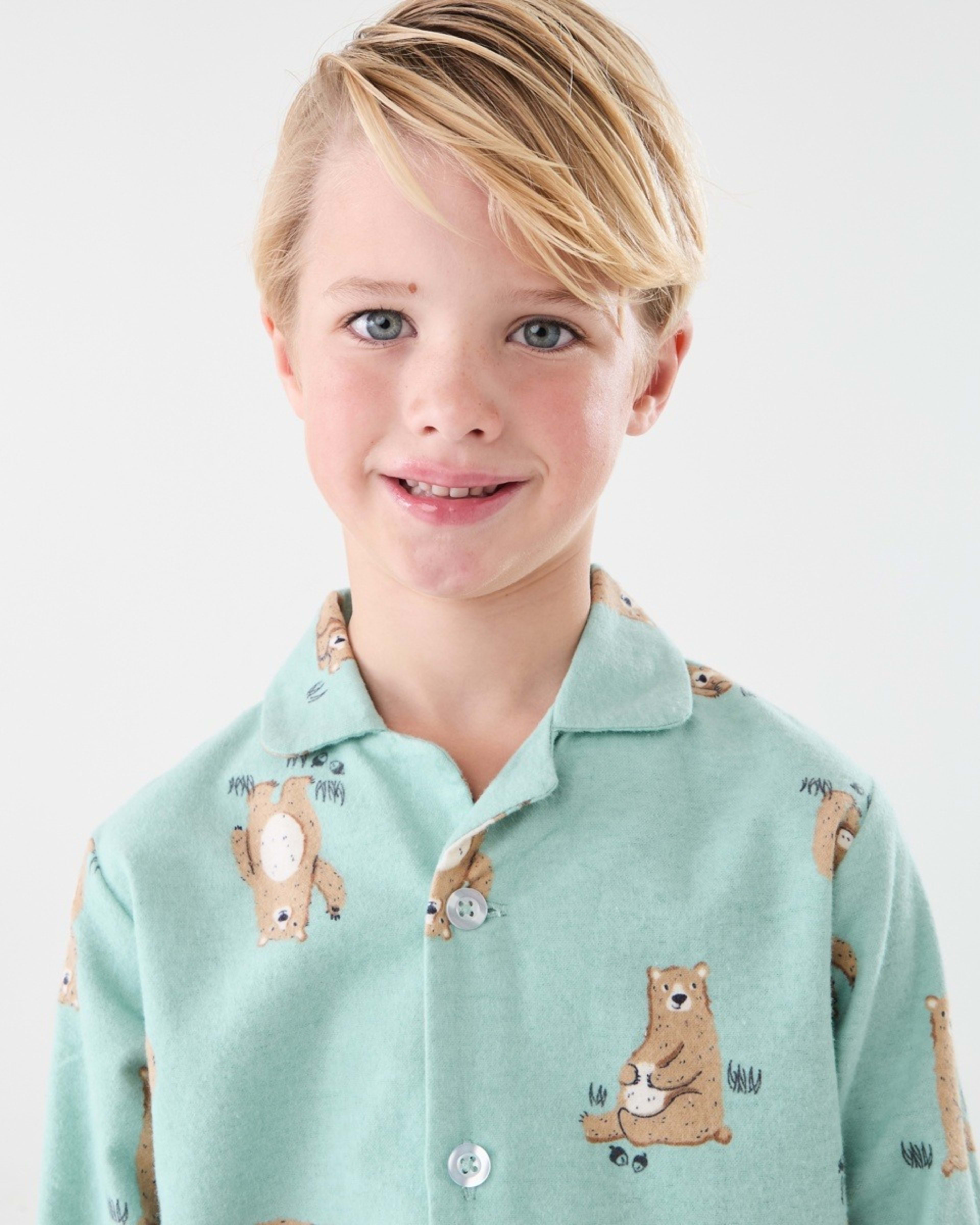 3 Flannelette Pyjama Set Brn Bear, 3 of 9