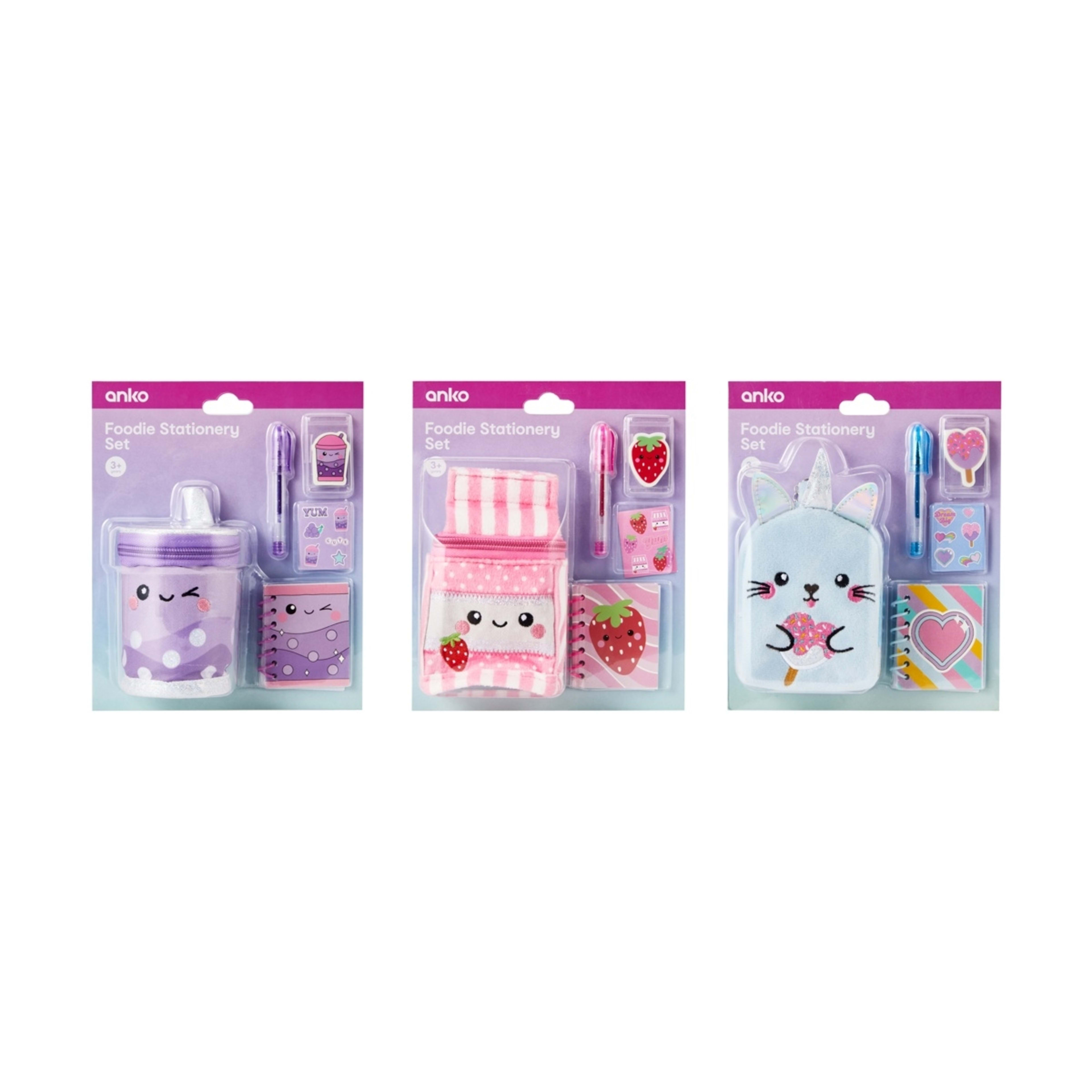 1 Foodie Stationery Set - Assorted