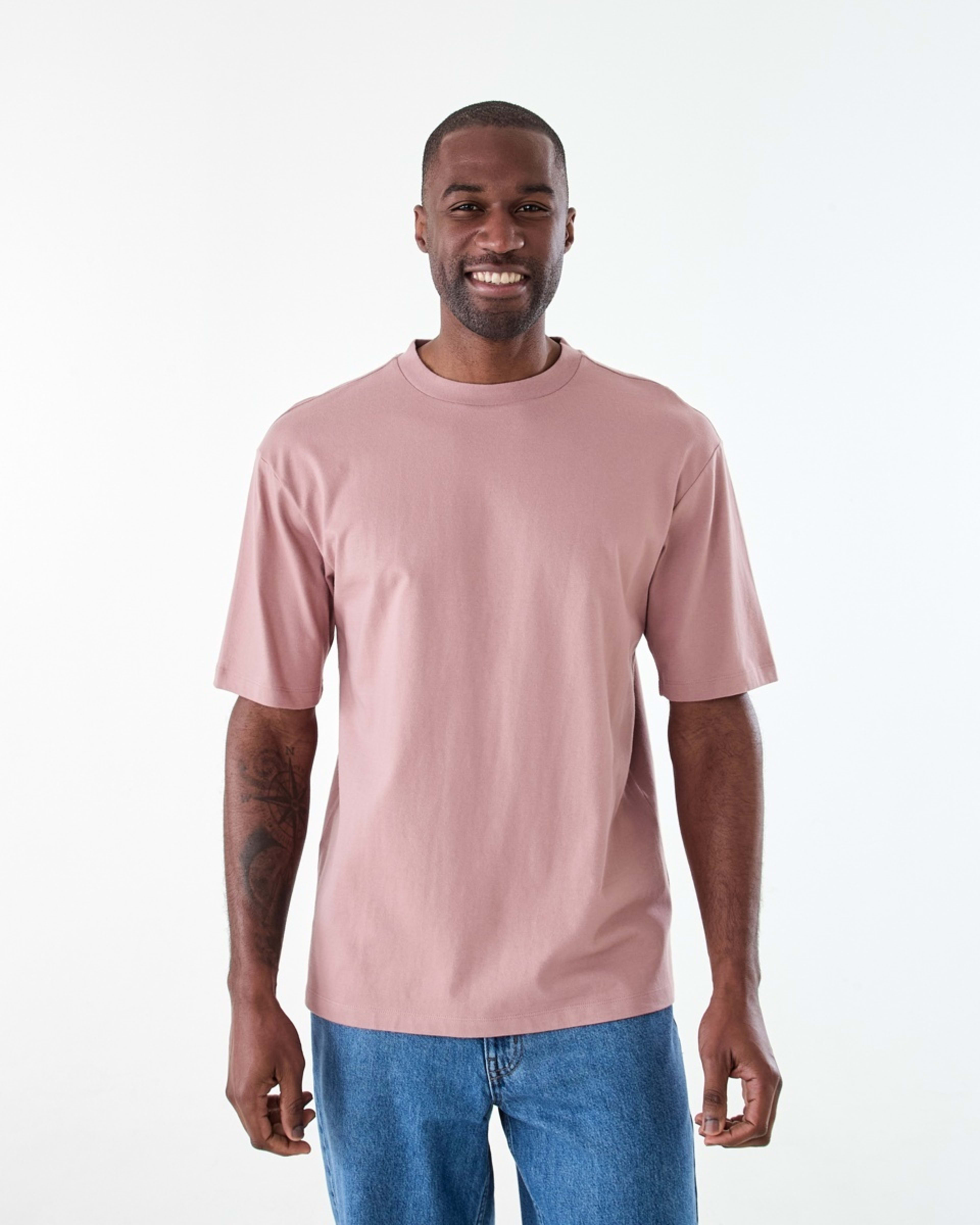 1 Oversized Heavyweight T-shirt SOFT FAWN, 1 of 6