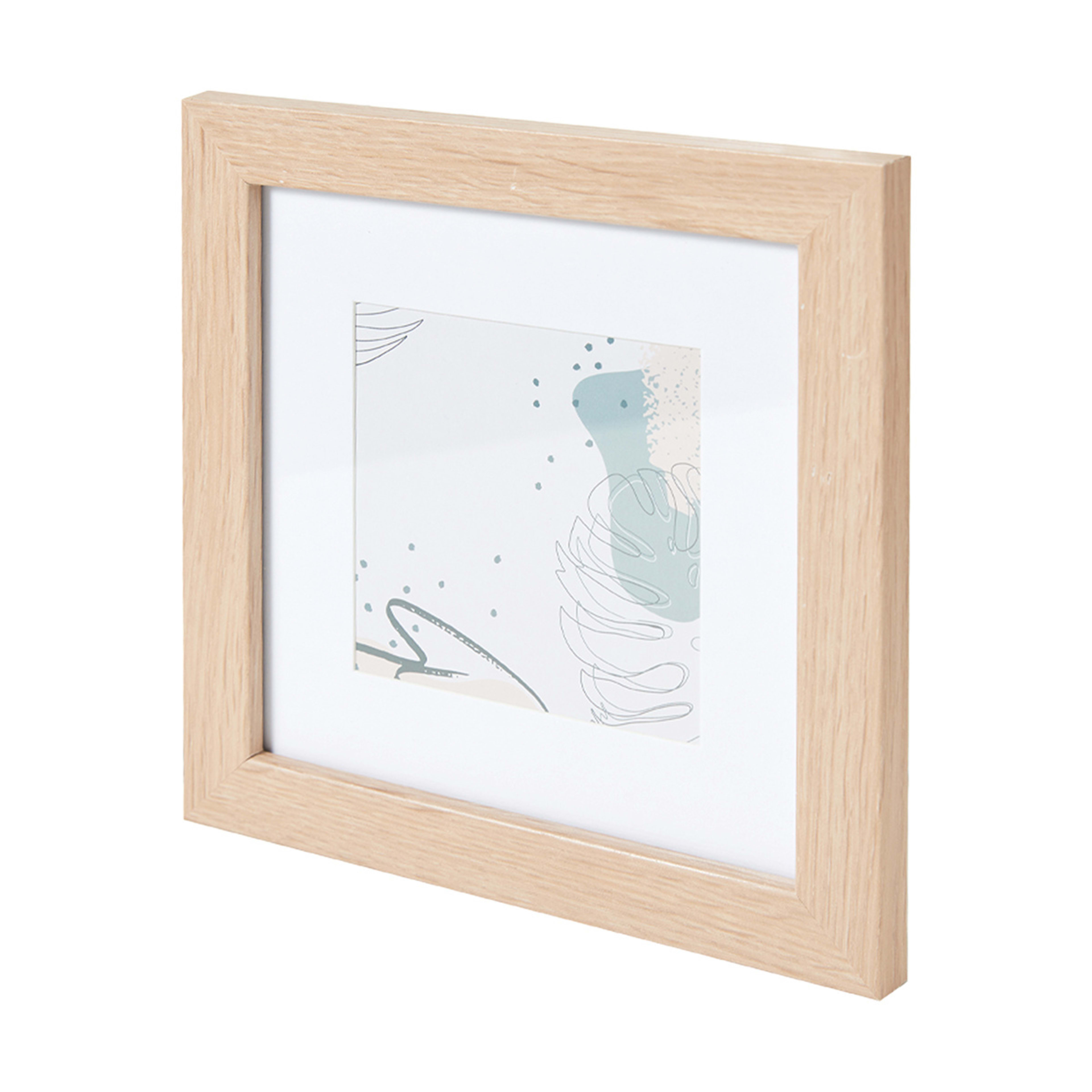 4 8 Piece Wall Photo Frame Set - Oak, 4 of 10