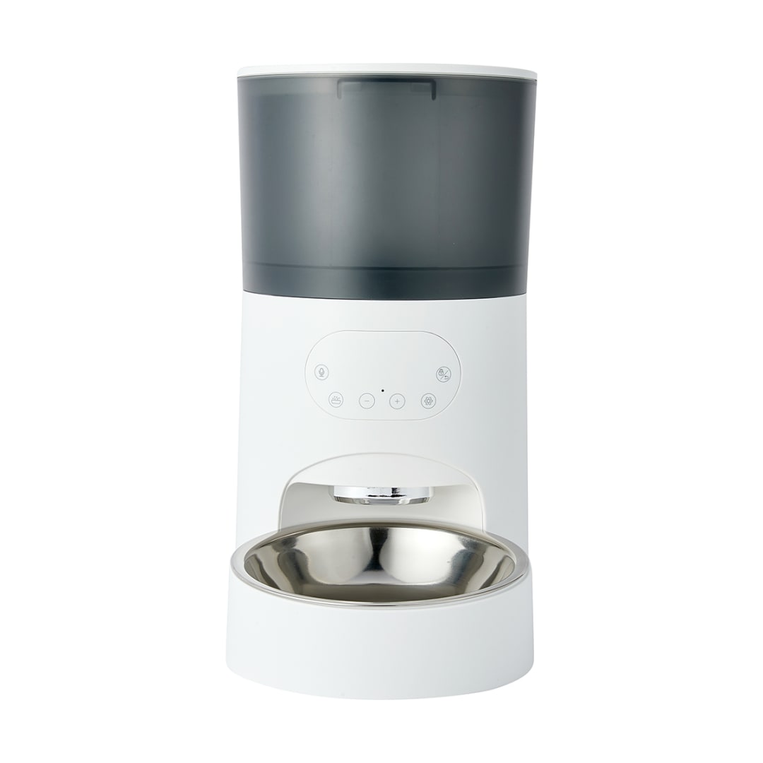 Automated 5L Pet Feeder White and Grey Kmart