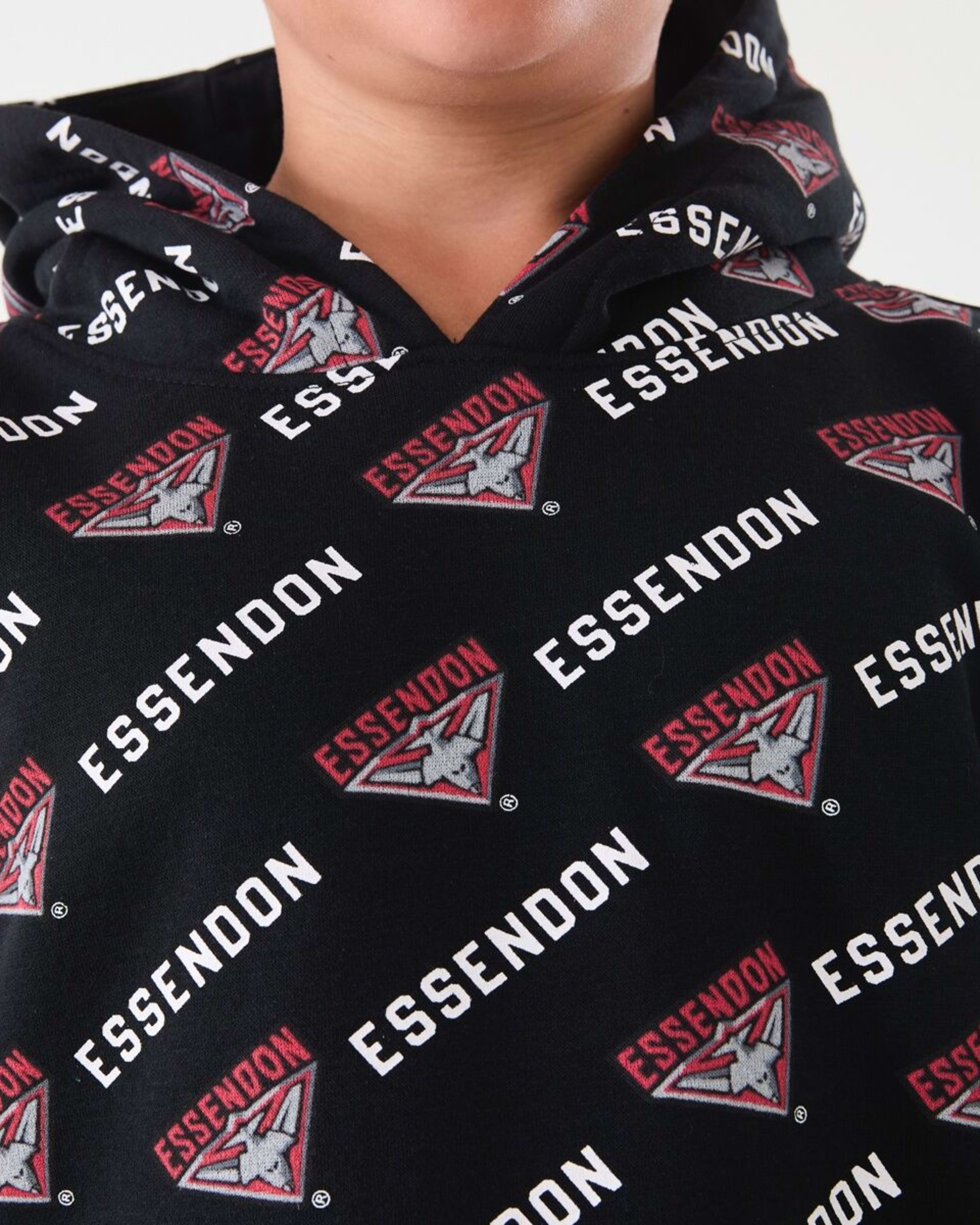 7 Official AFL Kids All Over Print Hoodie Essendon, 7 of 10