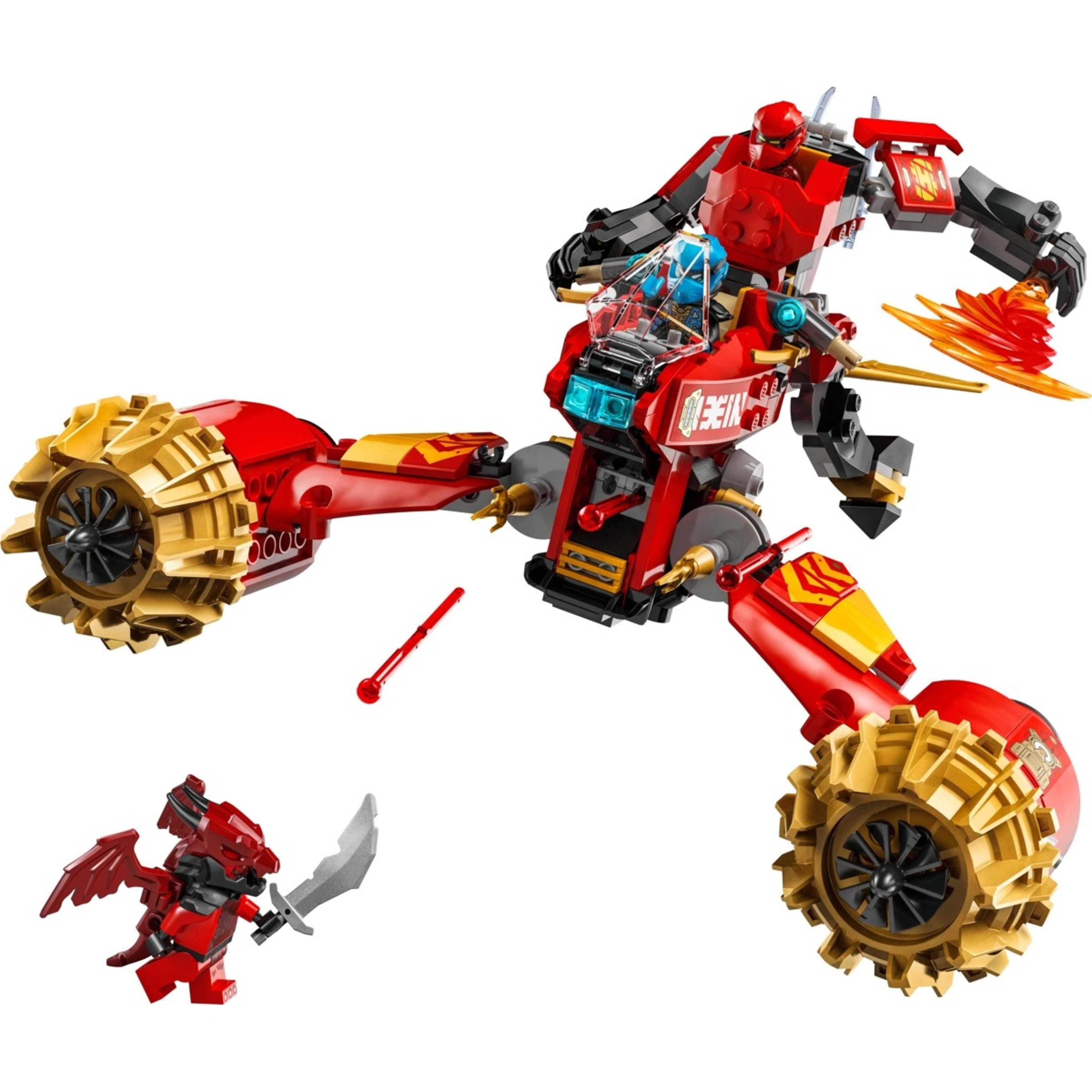 3 LEGO NINJAGO Kai's Mech Storm Rider 71830, 3 of 10