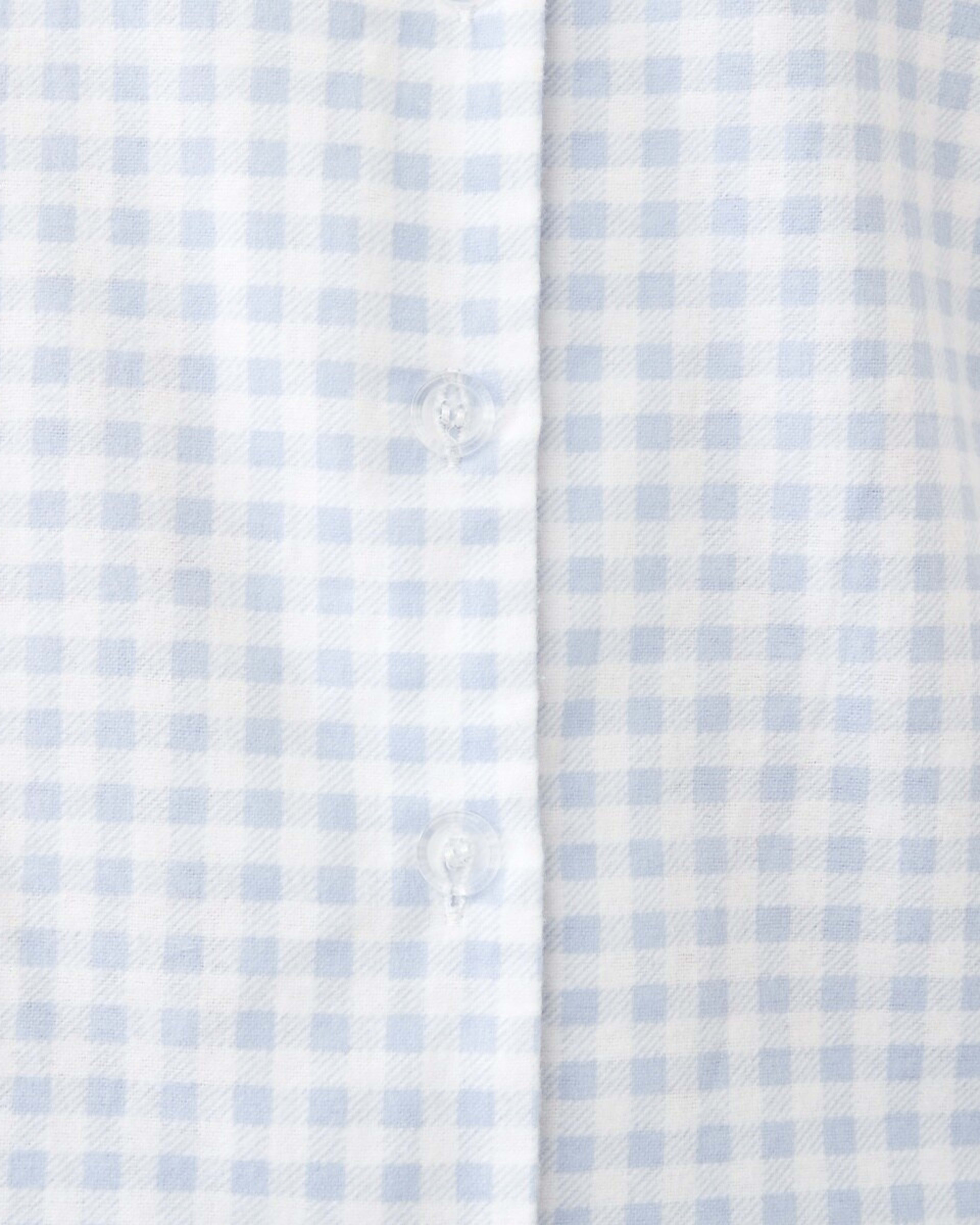 6 Flannel Pyjama Set Check Blue, 6 of 7