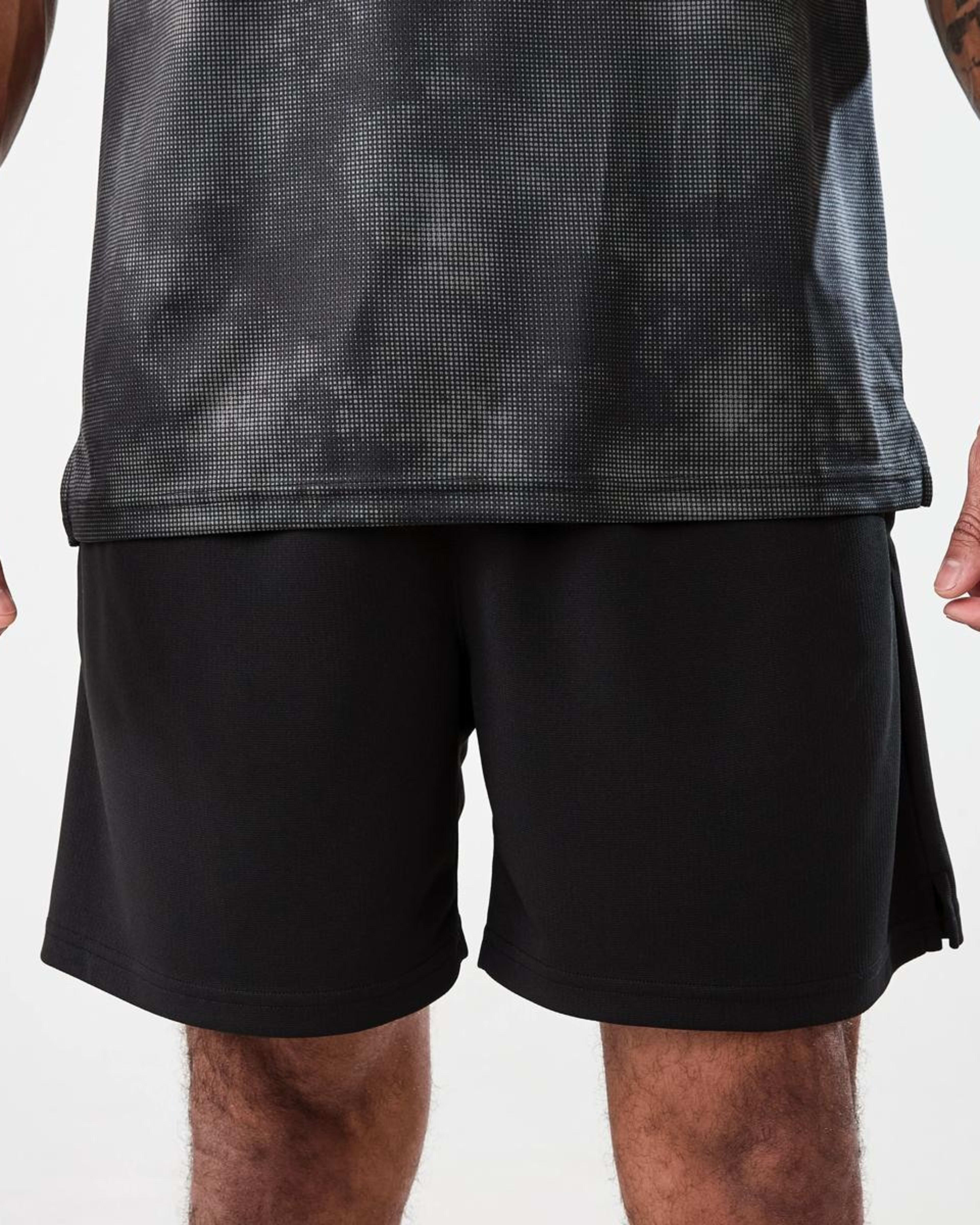 1 Active Mens Comfort Sports Shorts BLACK, 1 of 7
