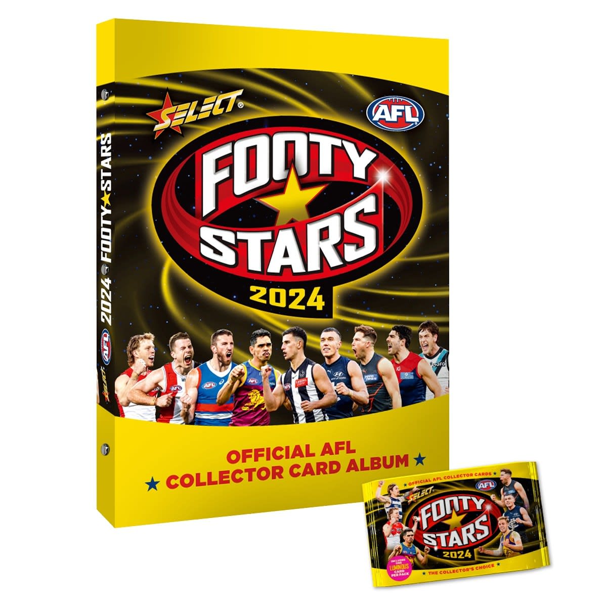 Official Select AFL Footy Stars 2024 Collector Card Album Kmart