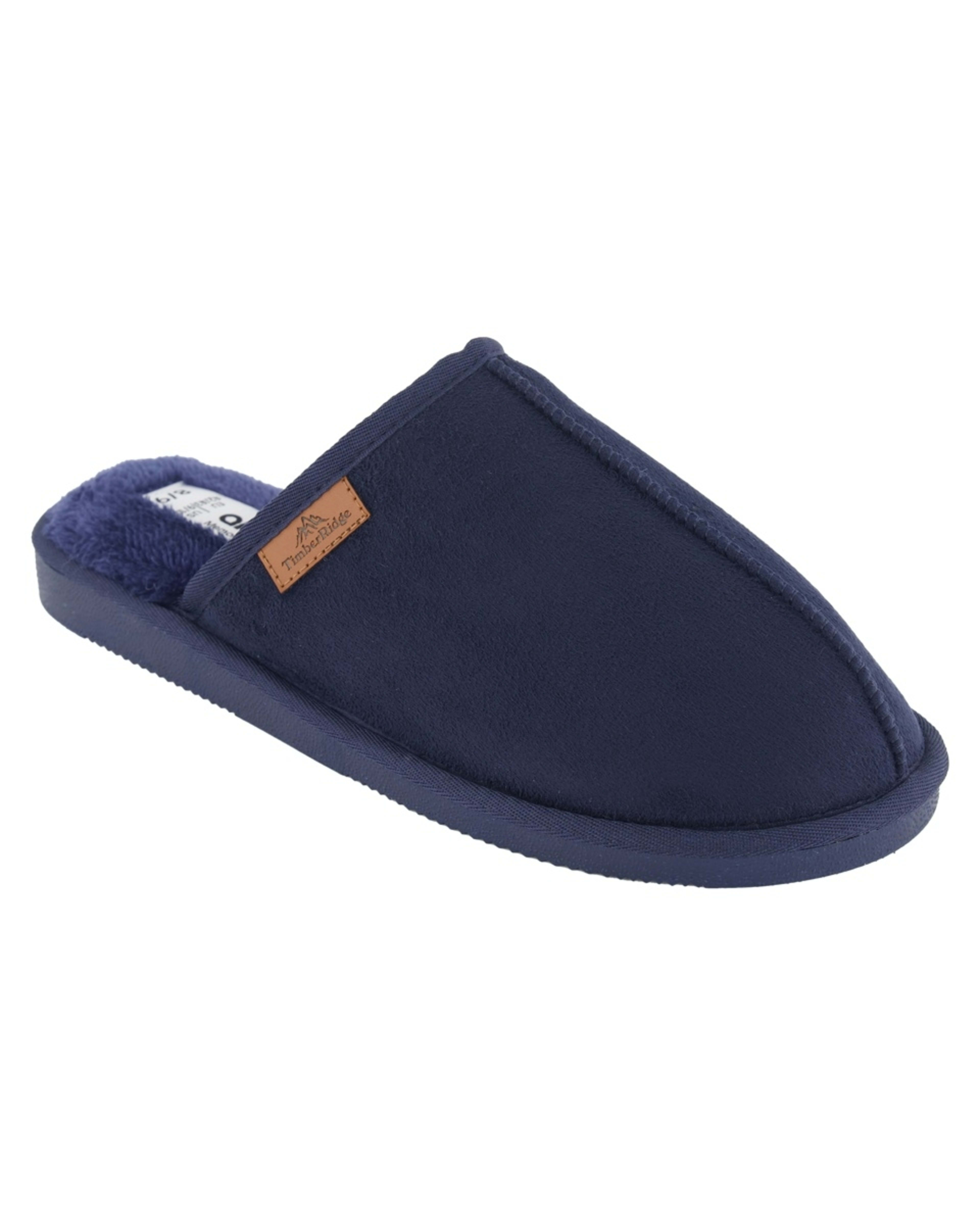 1 Hardsole Slipper Scuffs Navy, 1 of 3