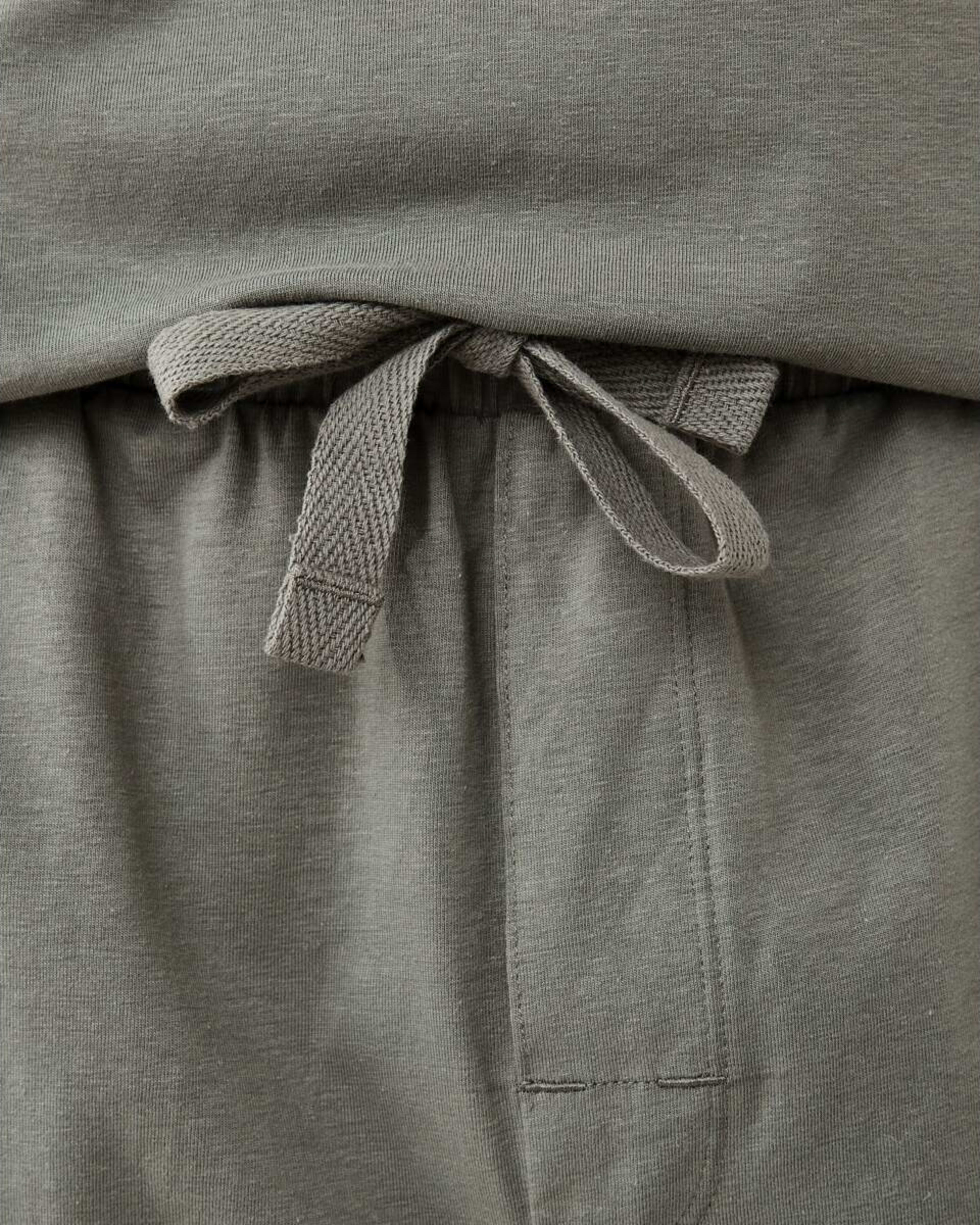 4 Cotton Elastane Sleep Shorts Grn Moss, 4 of 7