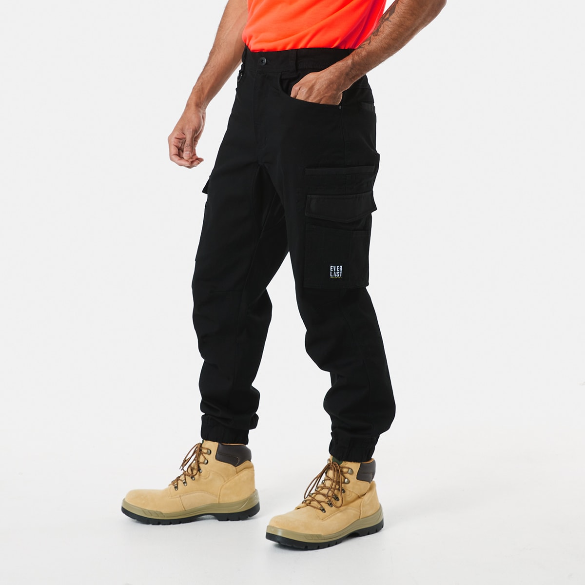 Everlast Mens Workwear Canvas Twill Jogger Pants Kmart