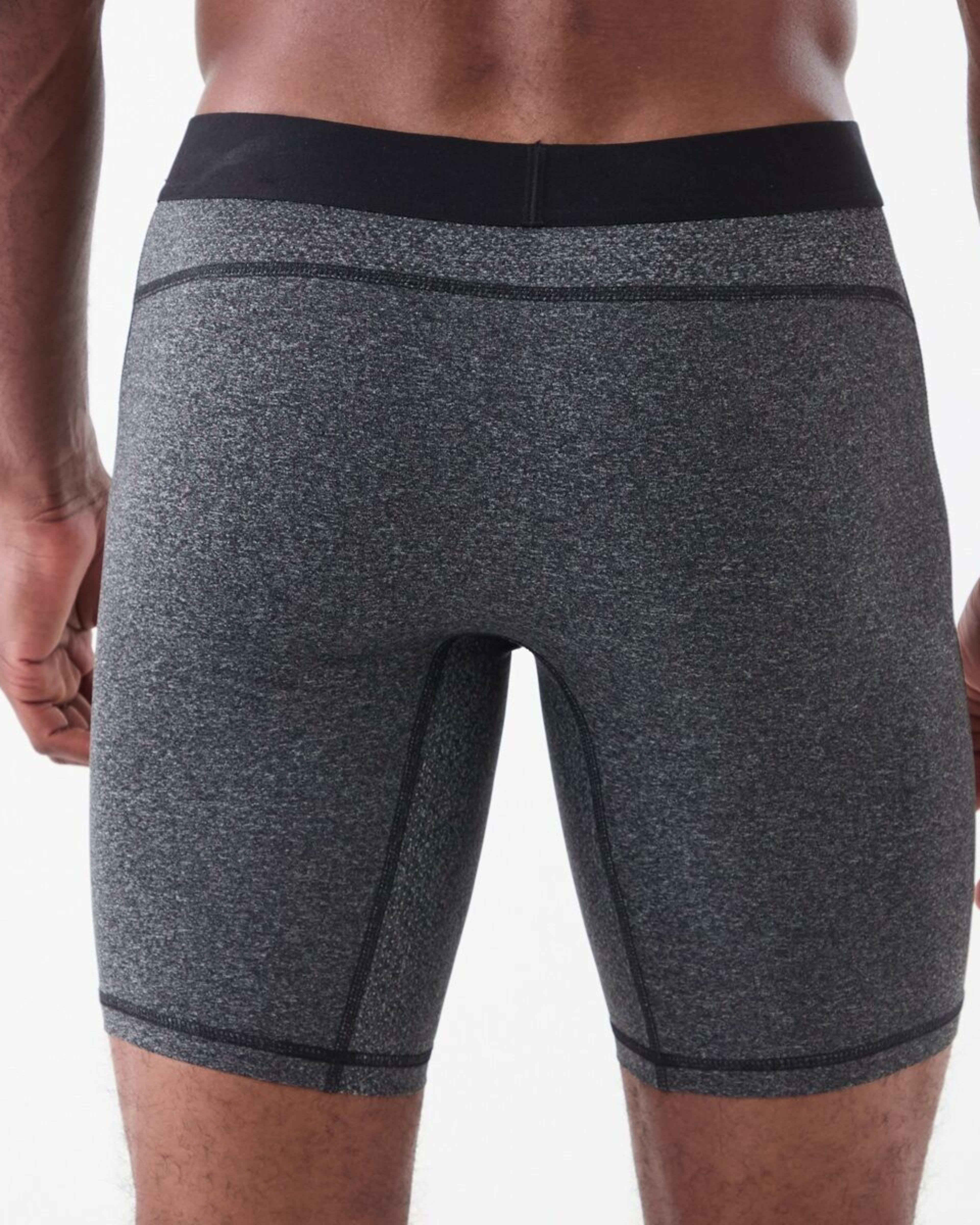 3 Everlast Mens Long Leg Performance Trunks Char Marle, 3 of 6