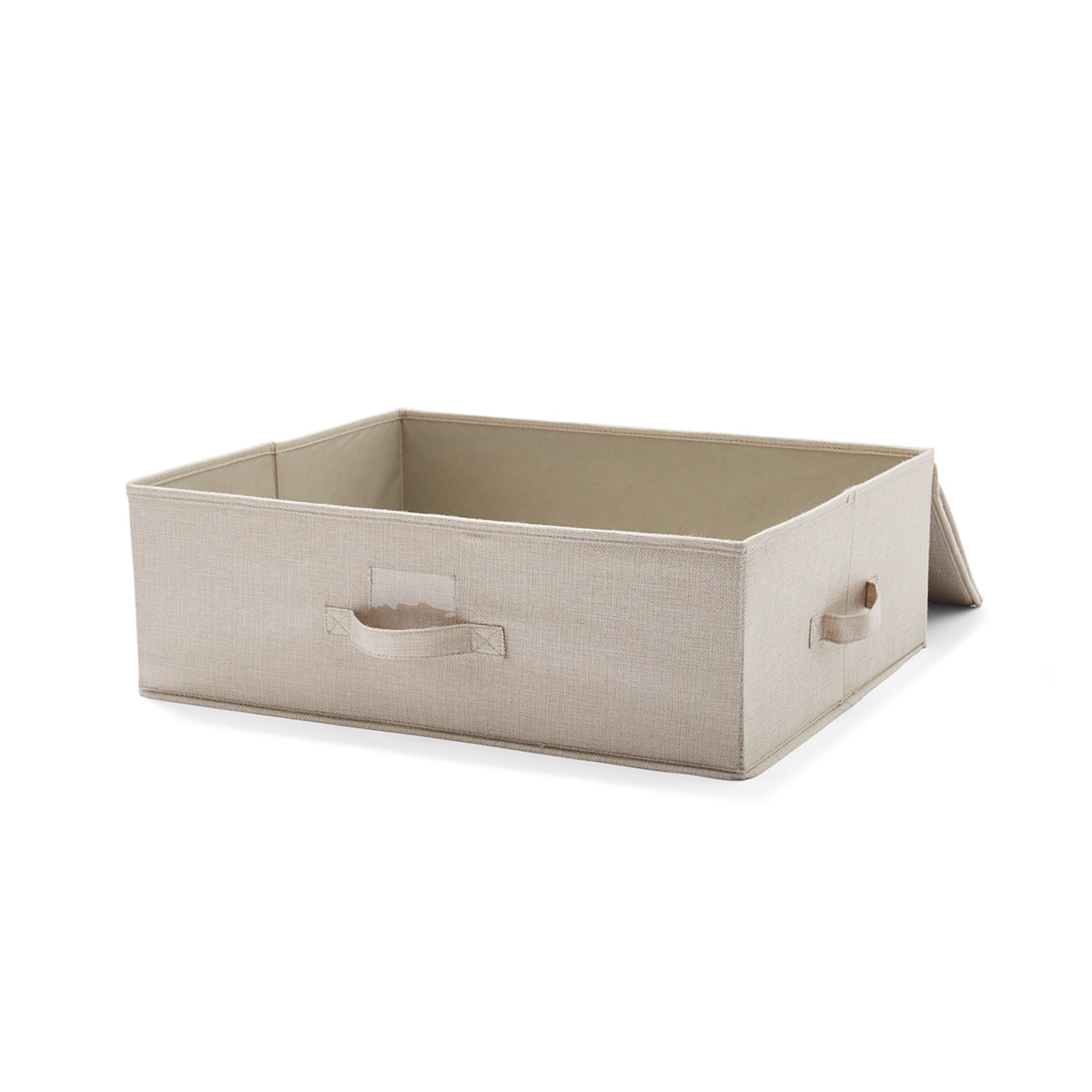 5 Linen Look Underbed Storage Box - Beige, 5 of 8