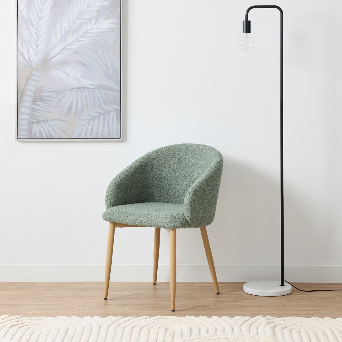 Noah Boucle Chair - Sage - Kmart