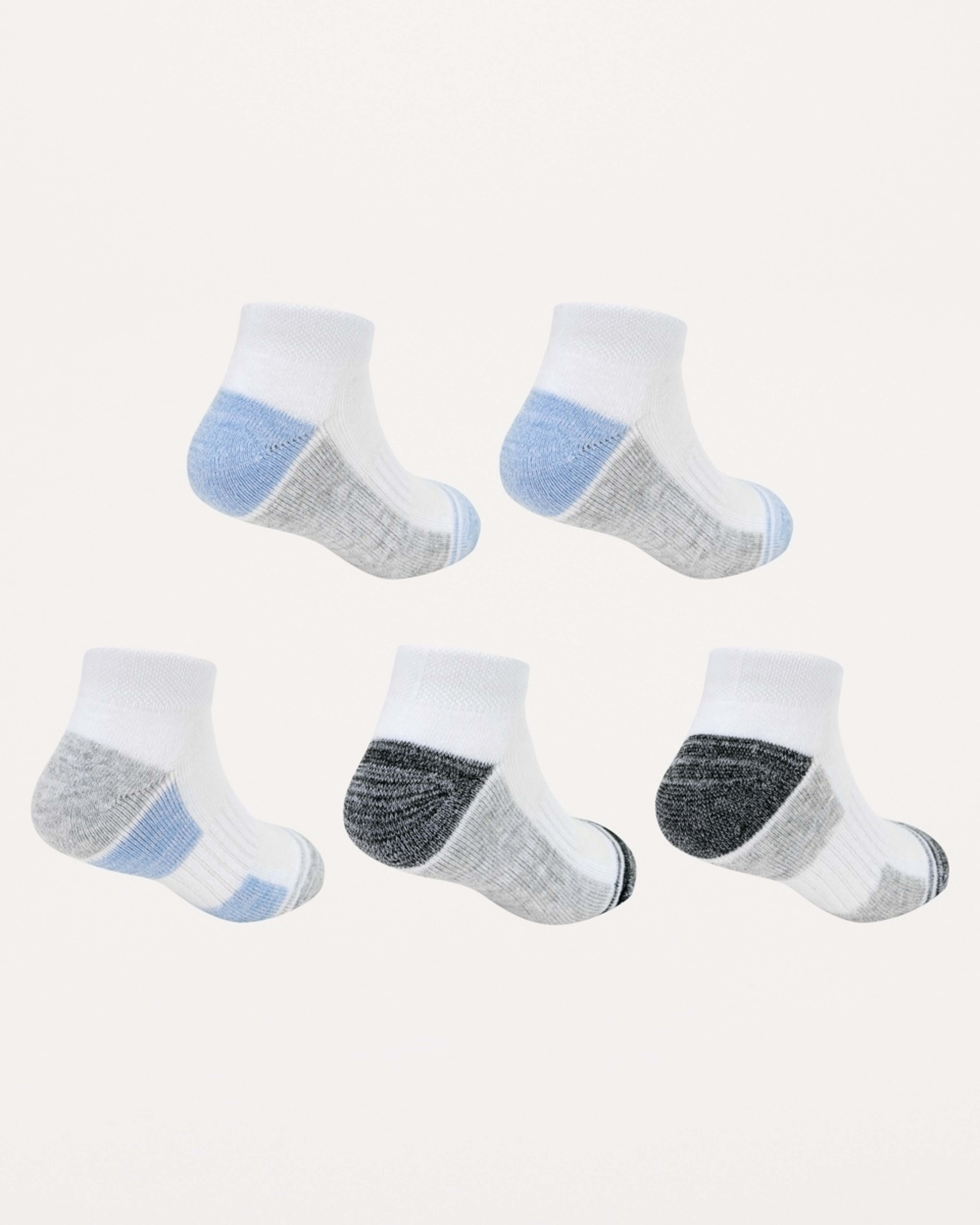 2 5 Pack Low Cut Sports Socks BLUES, 2 of 3