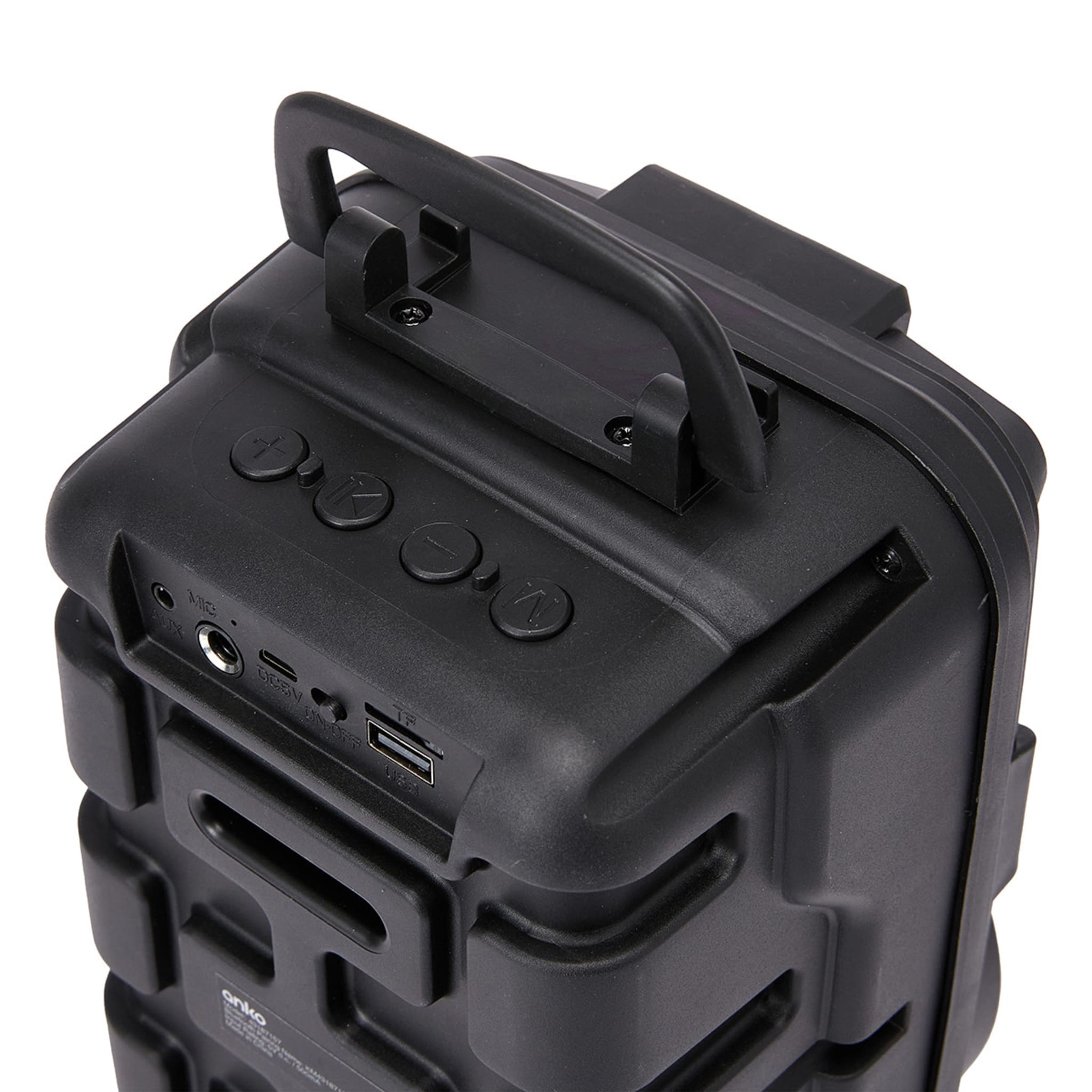 Karaoke Speaker with Microphone Black Kmart