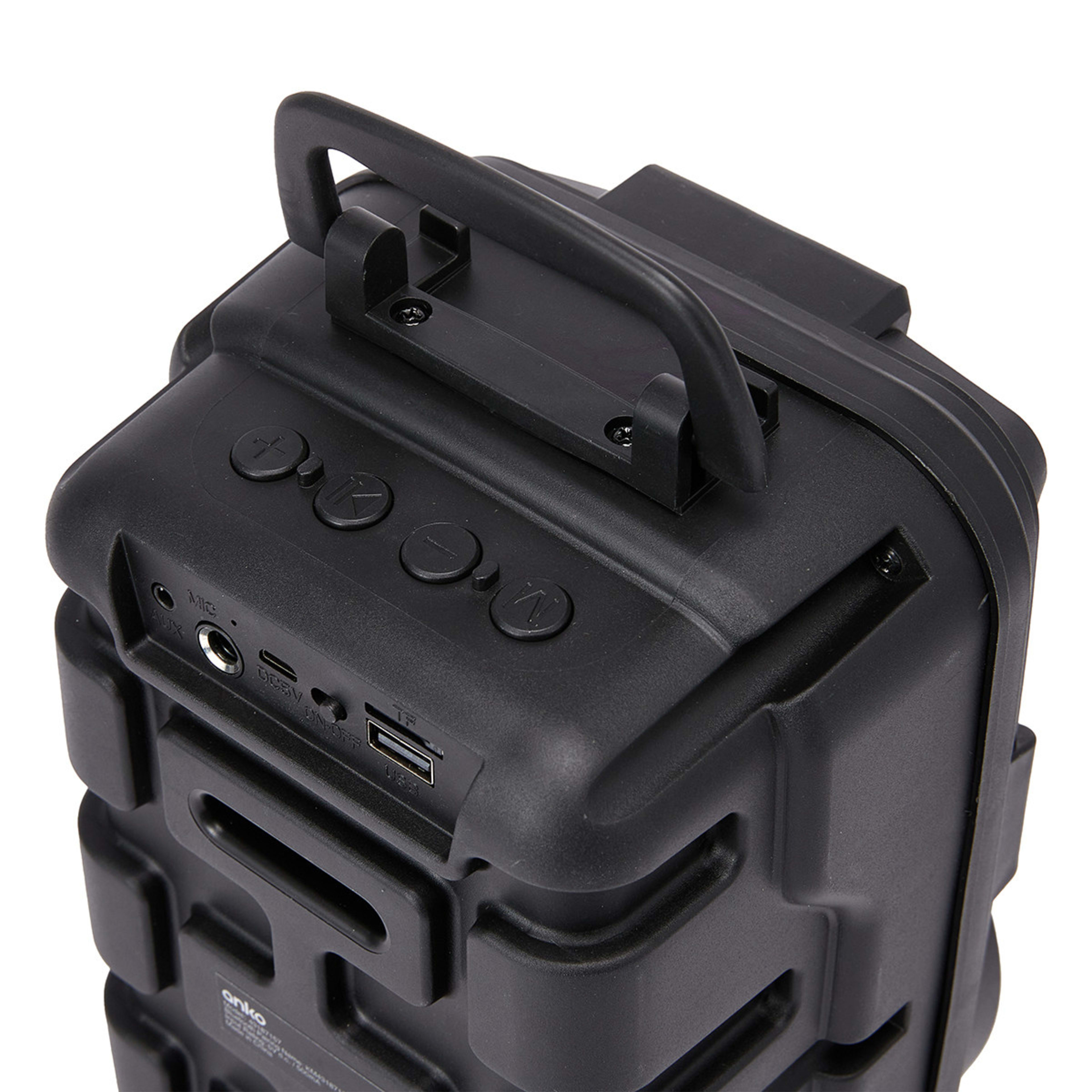 Karaoke Speaker with Microphone Black Kmart