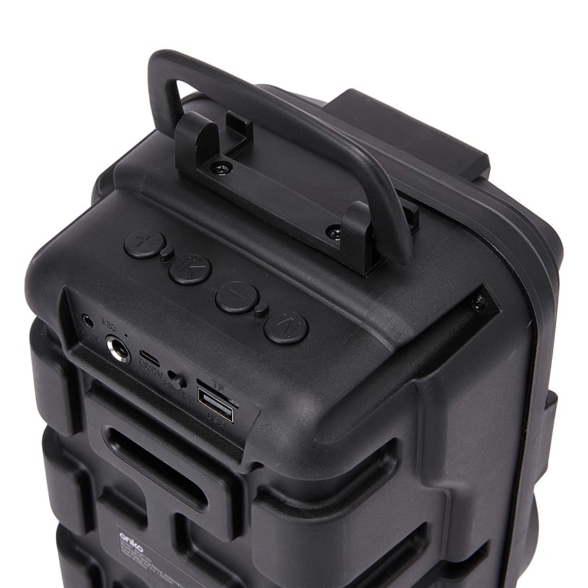 Karaoke Speaker with Microphone Black Kmart