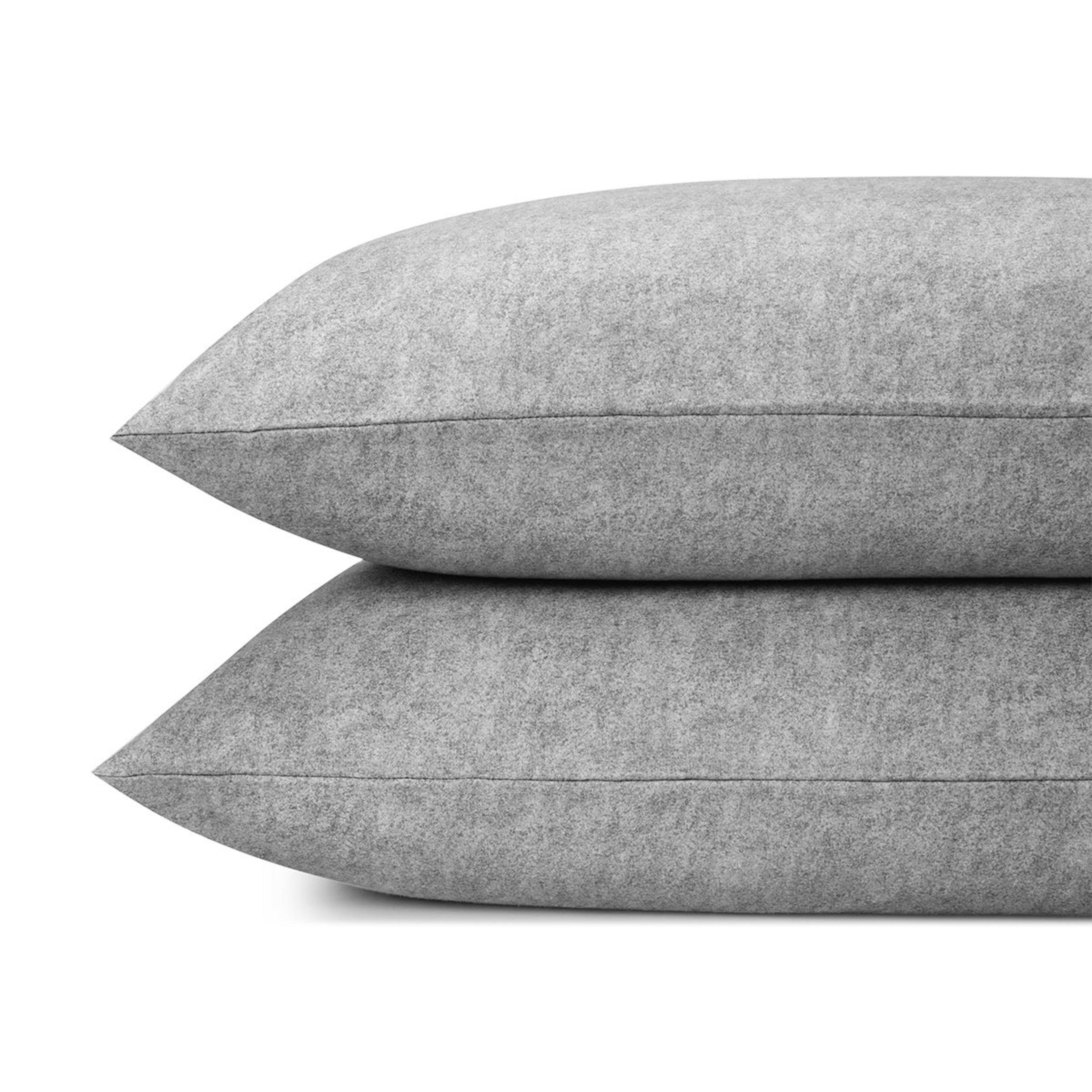 2 Marle Cotton Flannelette Sheet Set - Queen Bed, Light Grey, 2 of 7