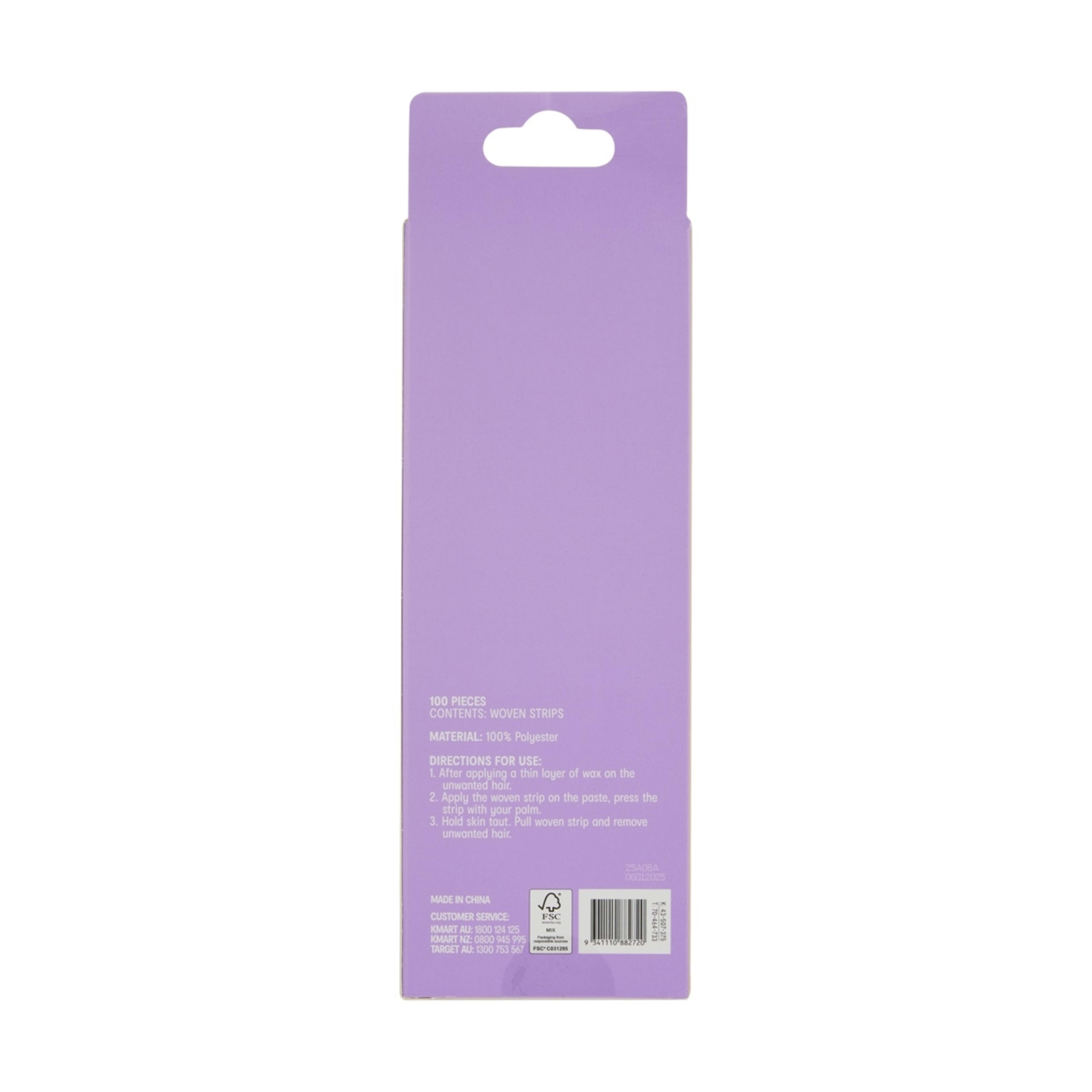 5 OXX Bodycare 100 Piece Sweet Cheeks Fabric Strips, 5 of 5