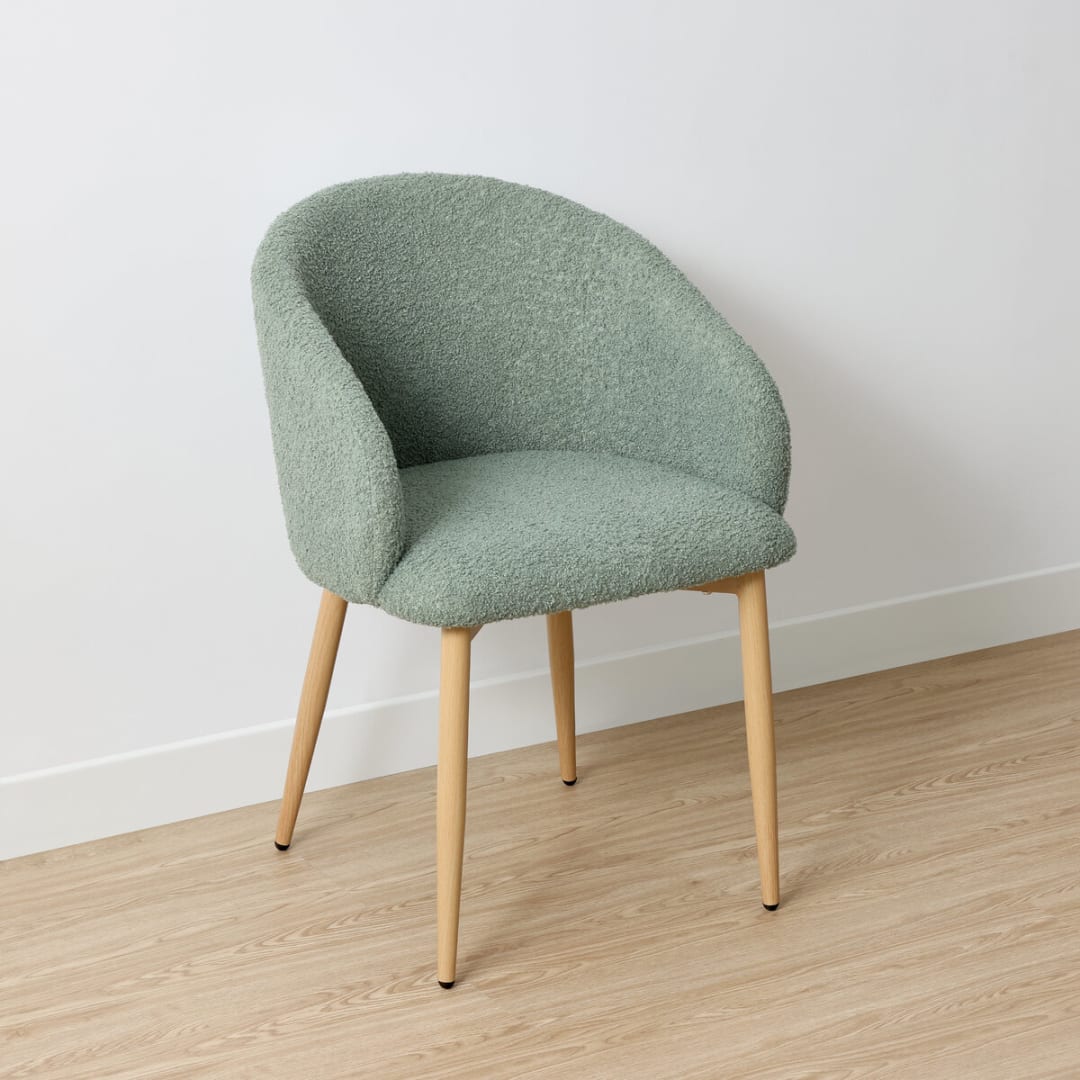 Noah Boucle Chair Sage Kmart