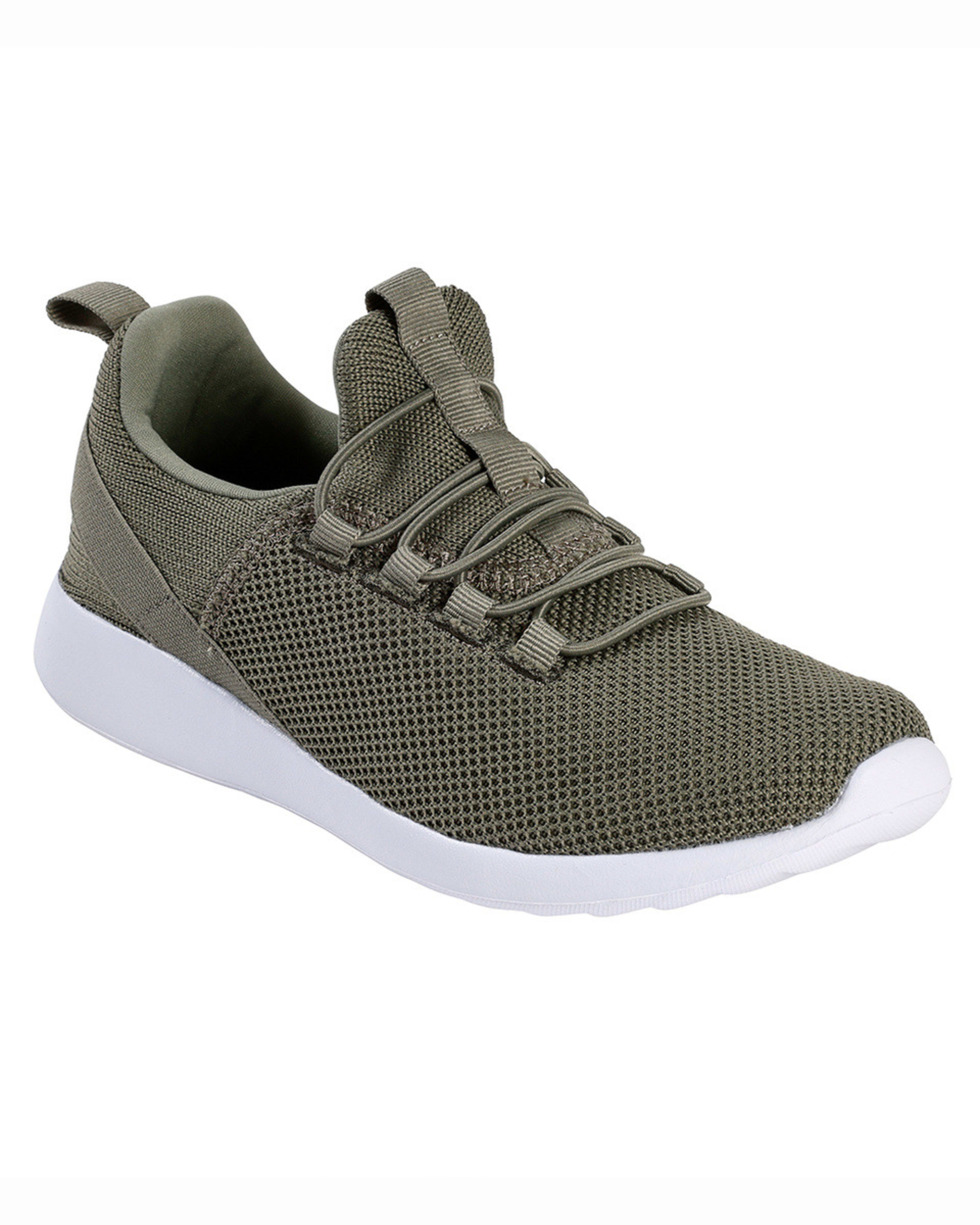1 Comfort Sneakers with Elastic Laces MOSSMAN GREEN, 1 of 5